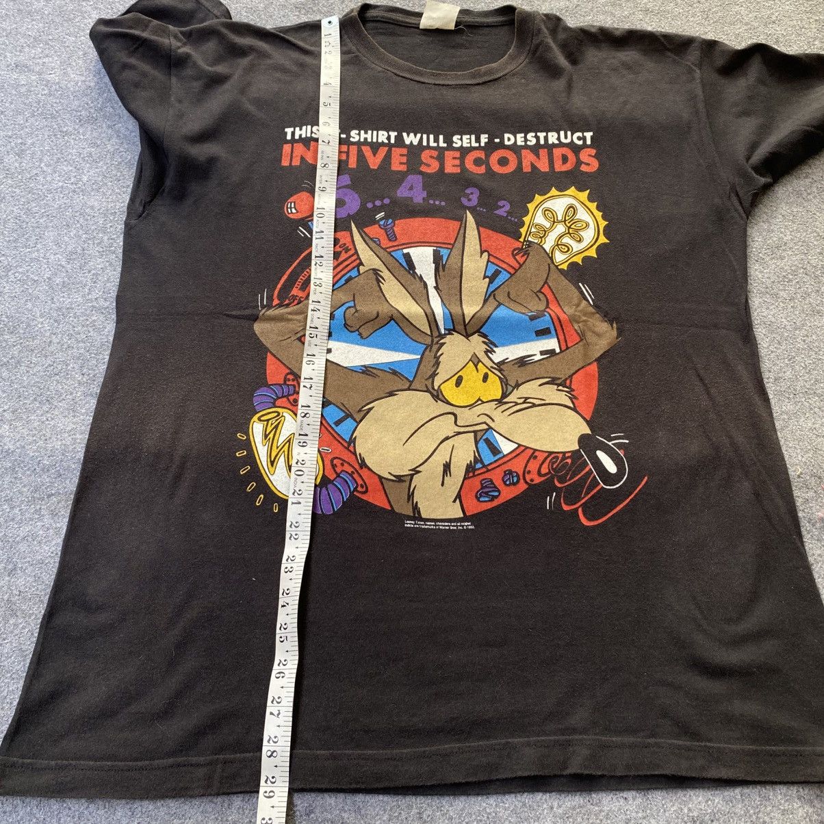 Cartoon Network Vintage Looney Tunes Wile E Coyote Self Destruct 1992 shirt Size US XL / EU 56 / 4 - 8 Thumbnail
