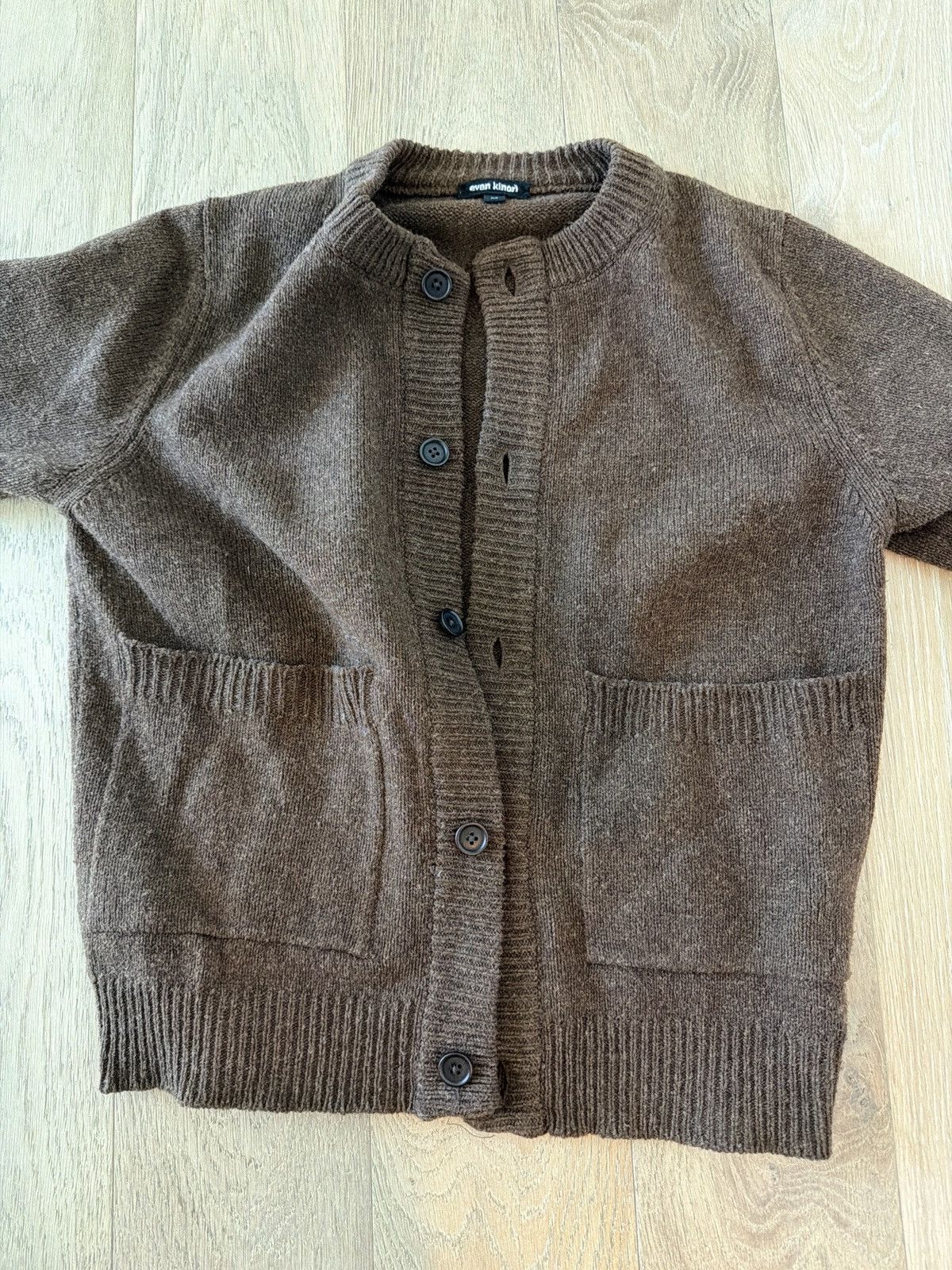 Evan Kinori Evan Kinori Crewneck Cardigan undyed Wool Size US XS / EU 42 / 0 - 3 Thumbnail