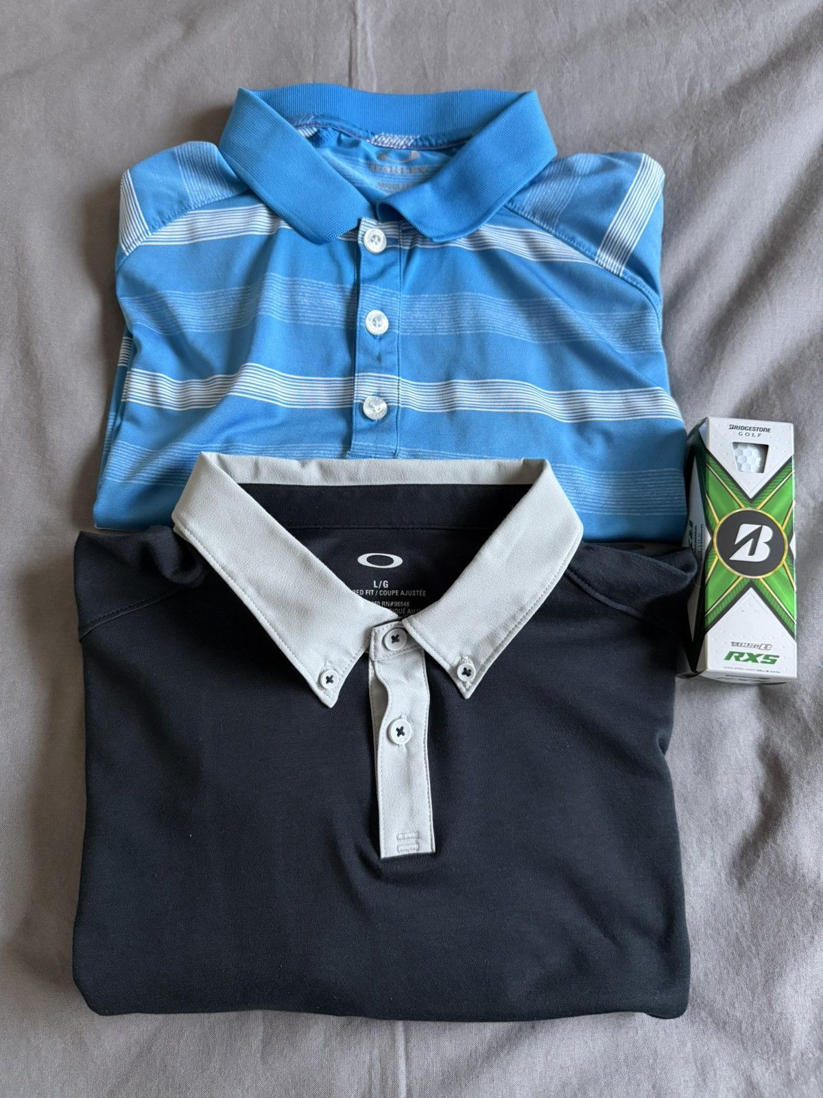 Oakley Lot Of 2 Oakley Golf Short Sleeve Polo Shirts Mens Large Size US L / EU 52-54 / 3 - 1 Thumbnail