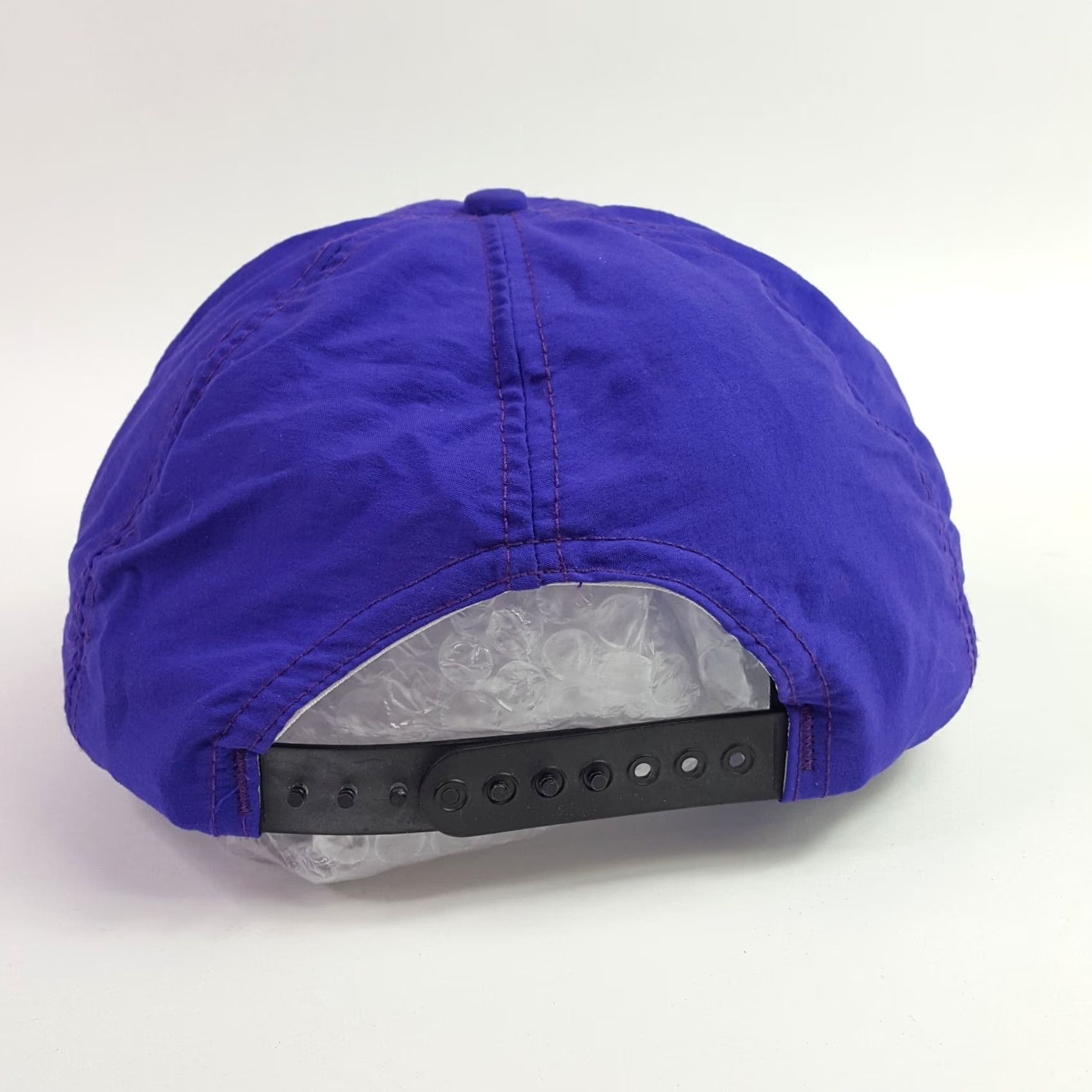 Roper VINTAGE Cleco Construction Purple USA Made Trucker Hat Snapback Retro Rope Cap Hat Mens Adjustable Nylon Embroidered 80s 90s Size ONE SIZE - 5 Thumbnail