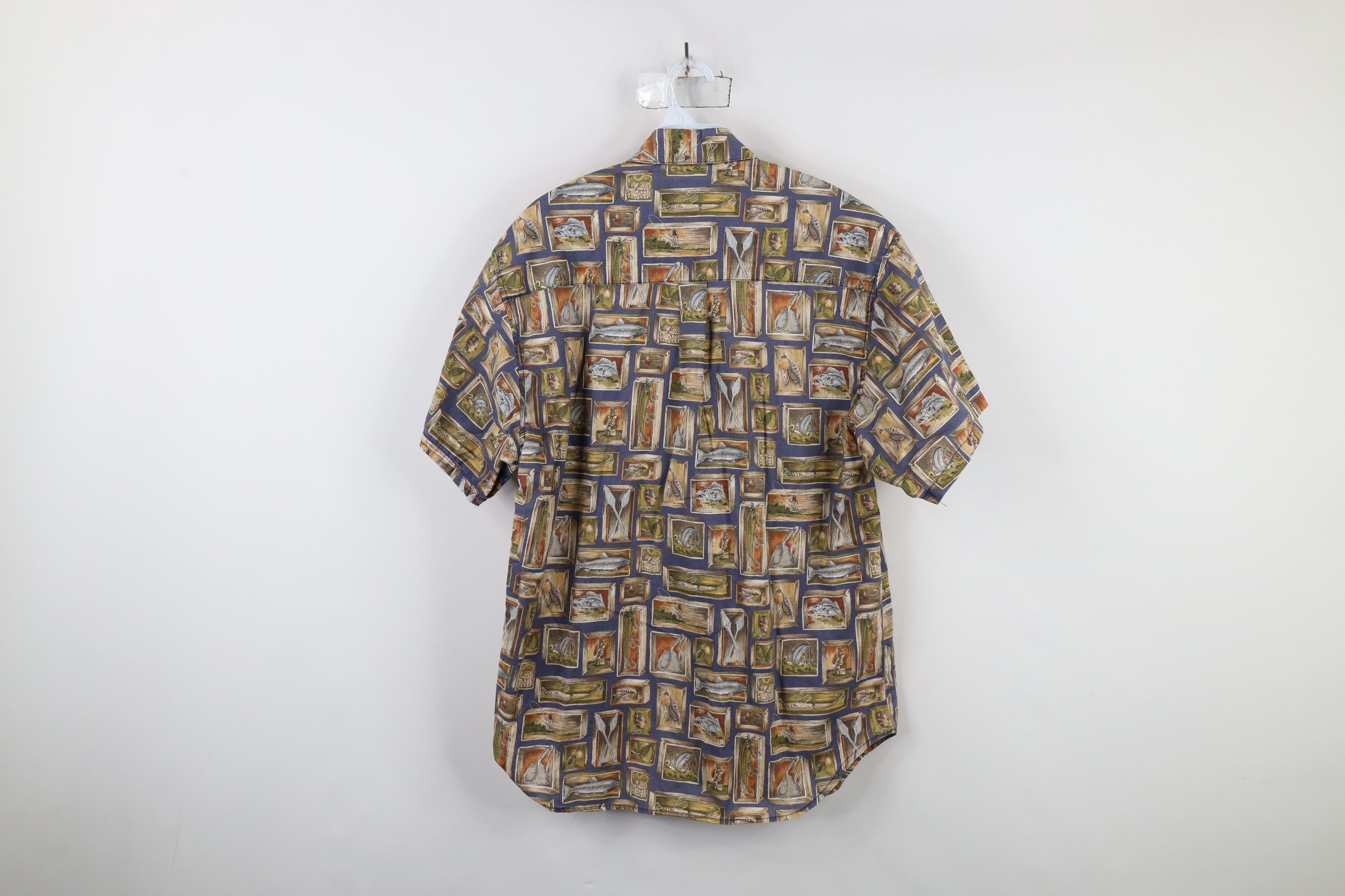Vintage Vintage 90s Streetwear Print Short Sleeve Button Shirt USA Size US L / EU 52-54 / 3 - 9 Thumbnail