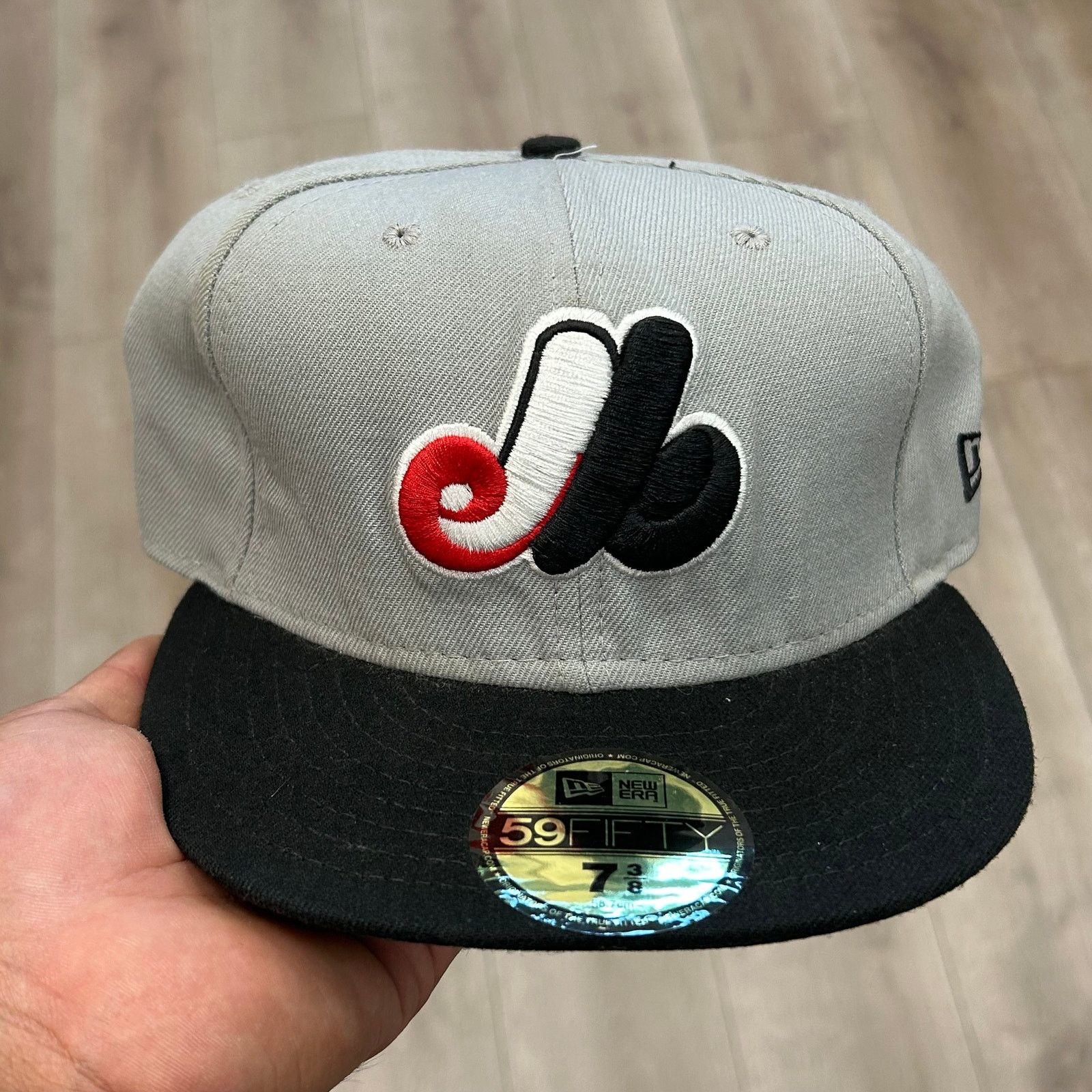 New Era New Era Montreal Expos 59FIFTY fitted hat CAP Black 7 3/8 Size ONE SIZE - 2 Thumbnail