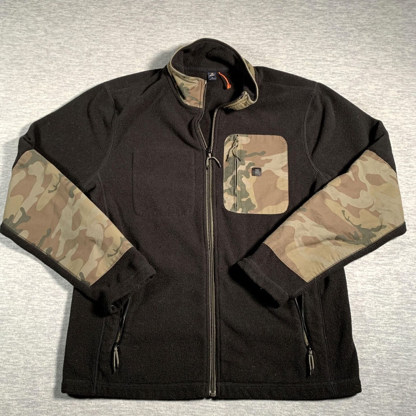 Roark Roark Jacket Mens Medium Black Camouflage Fleece Full Zip Outdoor Pockets Size US M / EU 48-50 / 2 - 2 Thumbnail