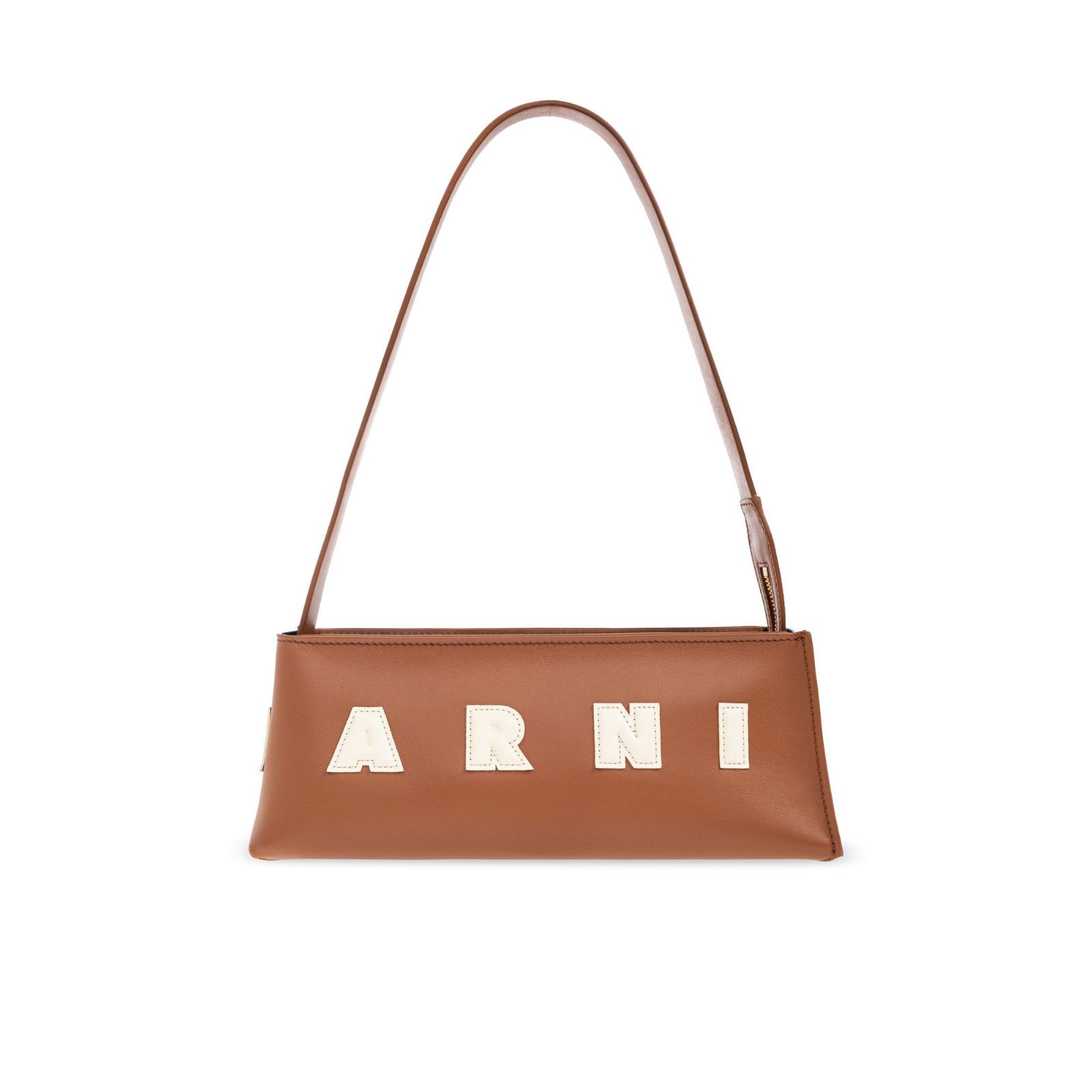 Marni MARNI Brown Leather Shoulder Bag New & Authentic Size ONE SIZE - 1 Thumbnail