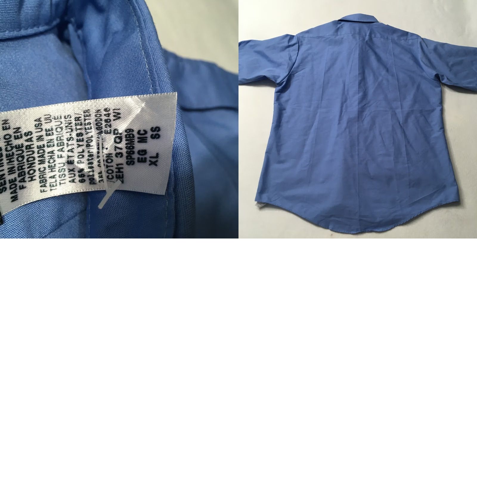 Vintage Horace Small Uniform Shirts XL Blue Short Sleeve Button-Up Men Regular Collar Distinctive Deput y Theme Law Enforcement Size US XL / EU 56 / 4 - 8 Thumbnail