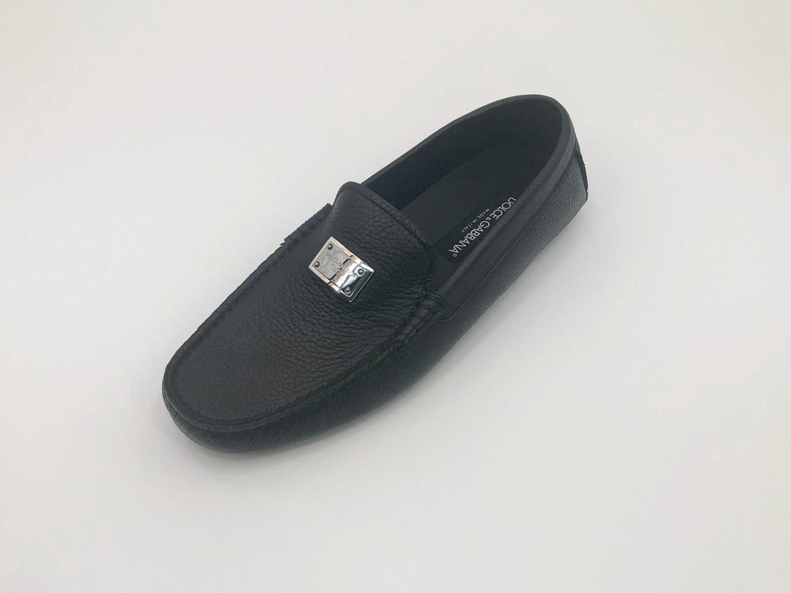 Dolce & Gabbana Dolce & Gabbana Logo Plaque Almond Toe Loafer Size US 7 / EU 40 - 2 Thumbnail
