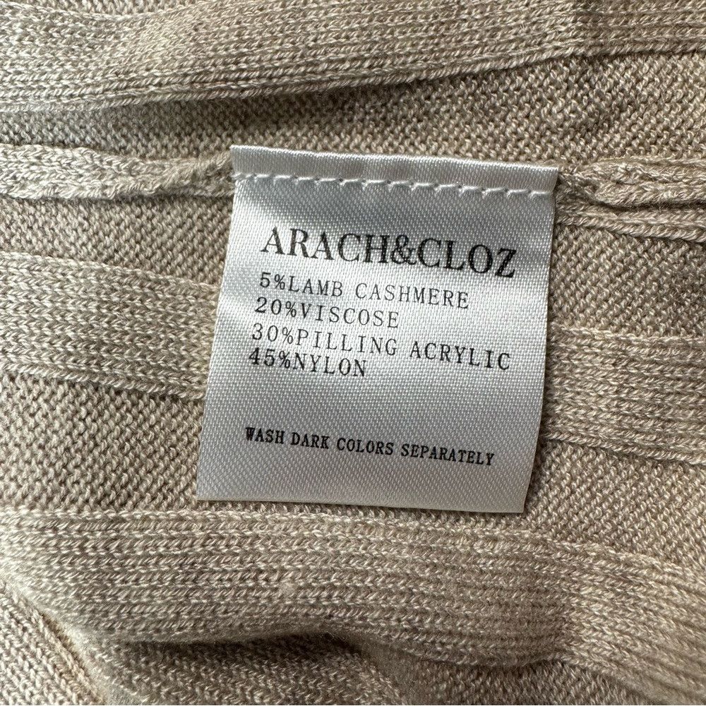 Other NWT New Arach & Cloz Ribbed Wool Blend Mock Neck Sweater In Size L / US 10 / IT 46 - 7 Thumbnail