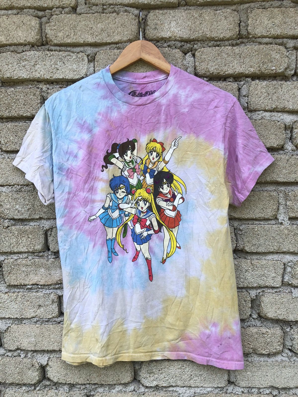 Anime Crazy Anime Sailormoon Full Characters Tye Dye Tshirt Size US M / EU 48-50 / 2 - 1 Thumbnail