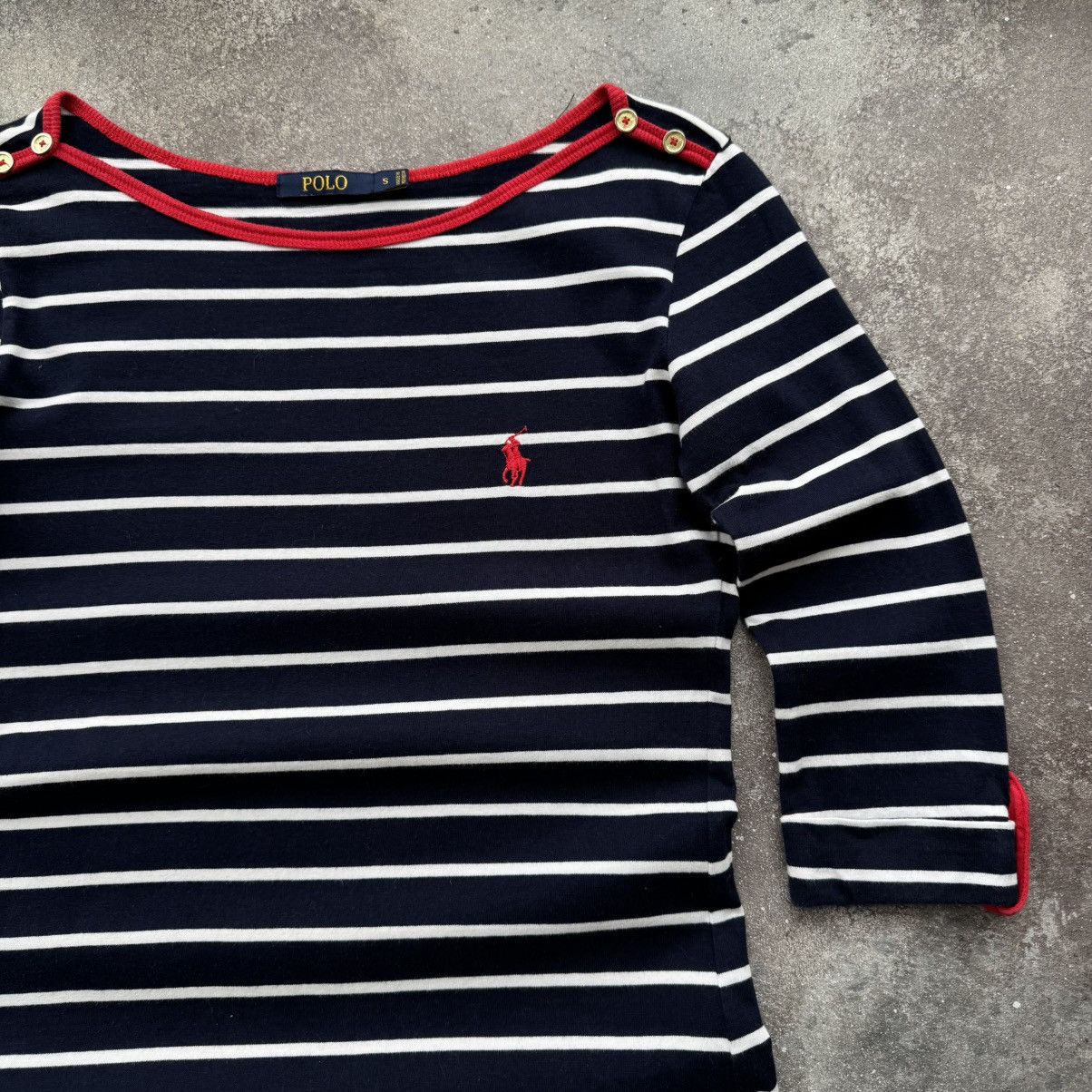 Polo Ralph Lauren × Vintage Polo Ralph Lauren Vintage Stripped Long T-Shirt / Dress Size S / US 4 / IT 40 - 7 Thumbnail
