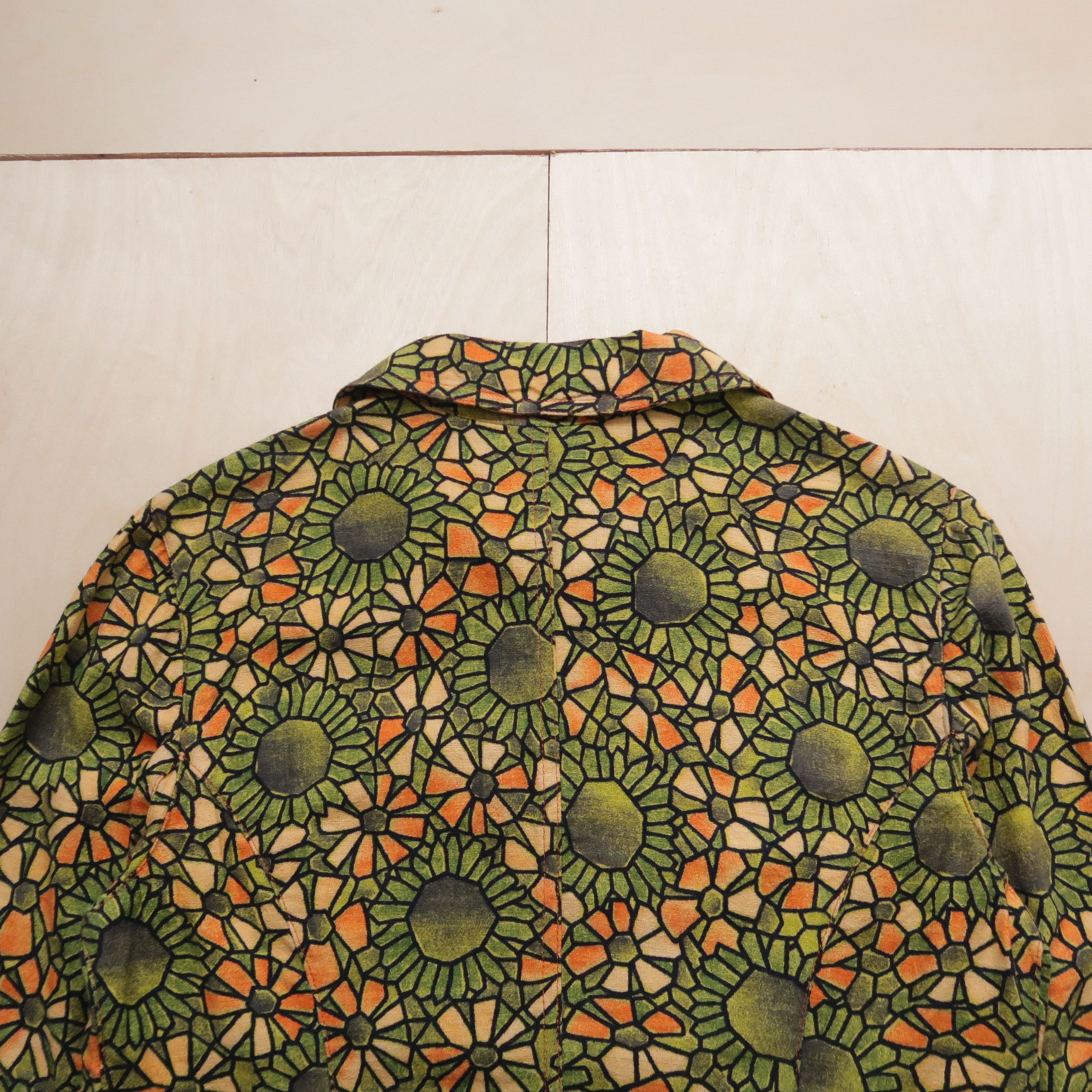 Iceberg Vintage 90s Iceberg Jeans Floral Geometric Boxy Jacket Size US XS / EU 42 / 0 - 11 Thumbnail