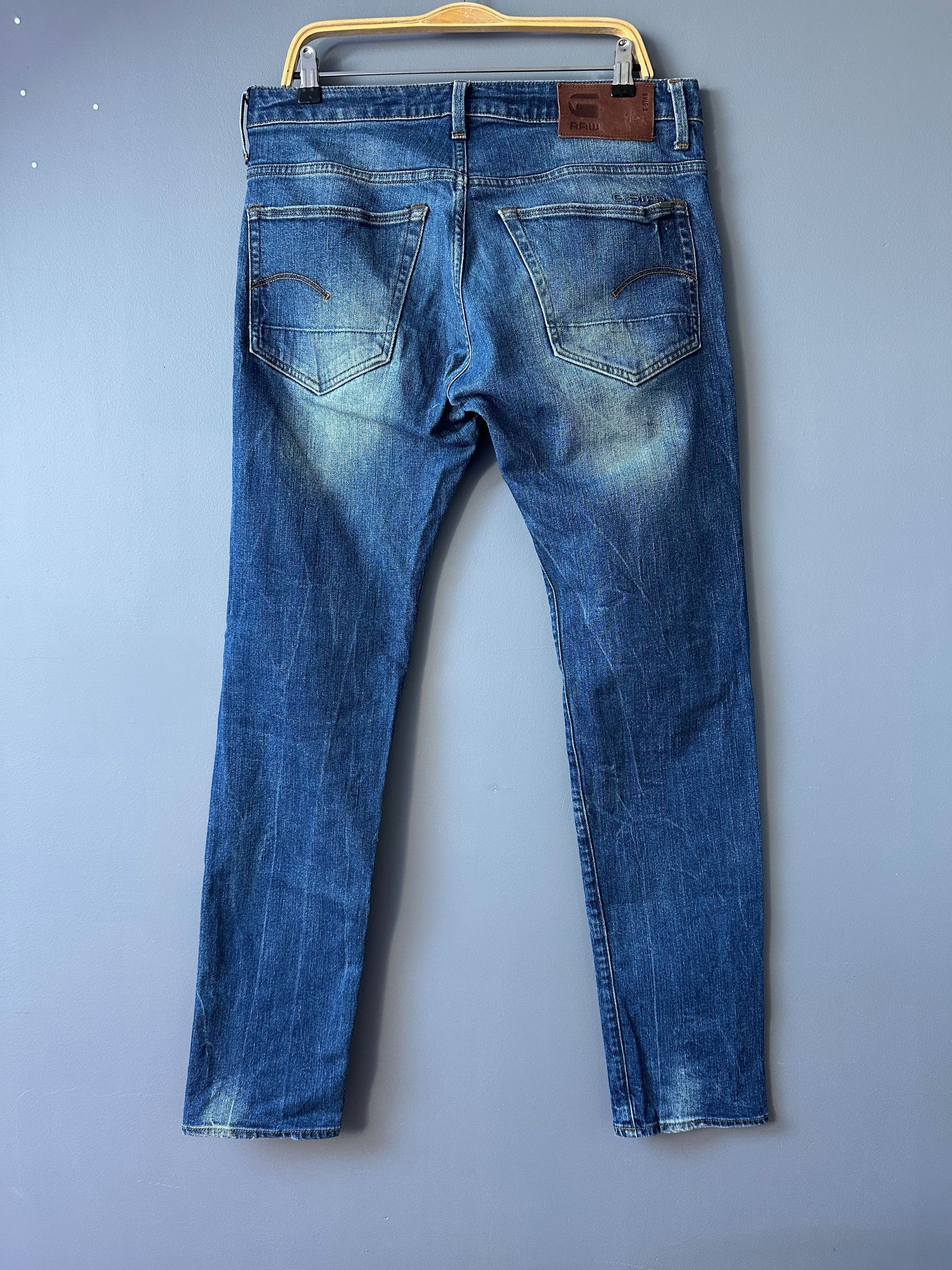 G-Star G-Star 3301 Slim Fit Deim Jeans Pants W32 L34 Size US 32 / EU 48 - 6 Thumbnail
