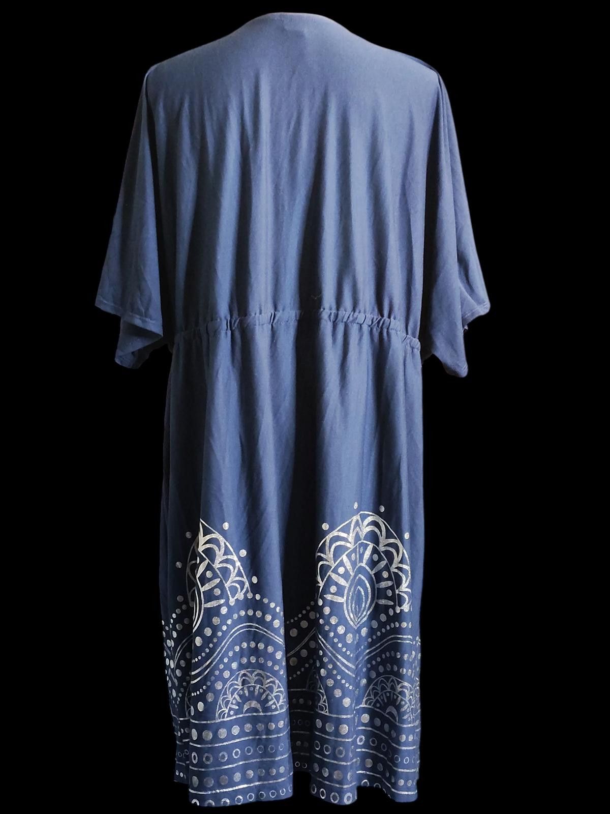 Other Swimsuits for All Blue Casual Women's Dress w White Pattern Size ONE SIZE - 5 Thumbnail