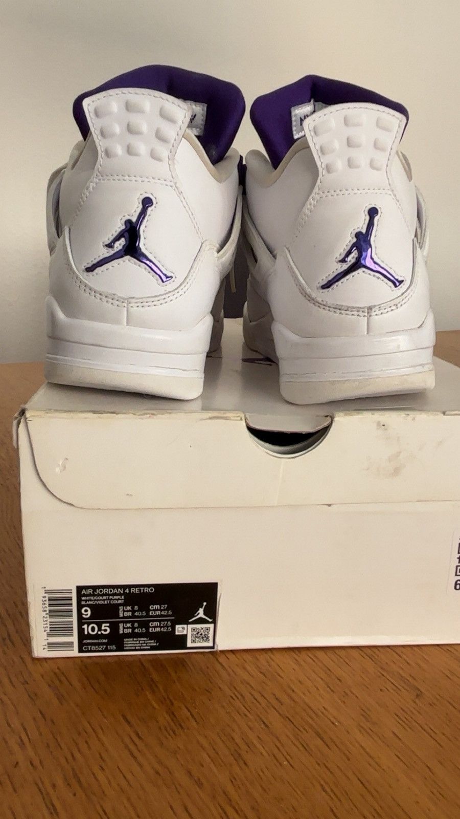 Jordan Brand Jordan 4 metallic purple Size US 9 / EU 42 - 3 Thumbnail