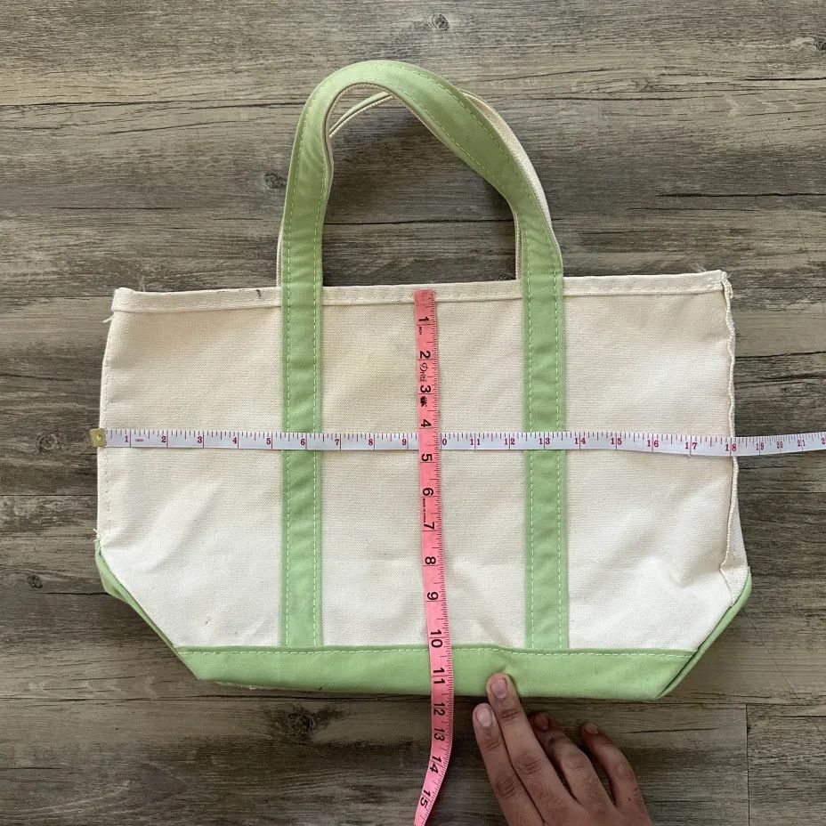 L.L. Bean Vintage L.L. Bean Boat And Tote Green Canvas Tote Bag Size ONE SIZE - 6 Thumbnail