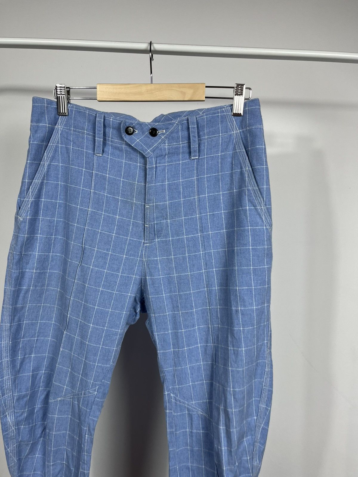G-Star G-Star RAW blue check pants W29 L32 loose tapered fit Size US 29 - 7 Thumbnail