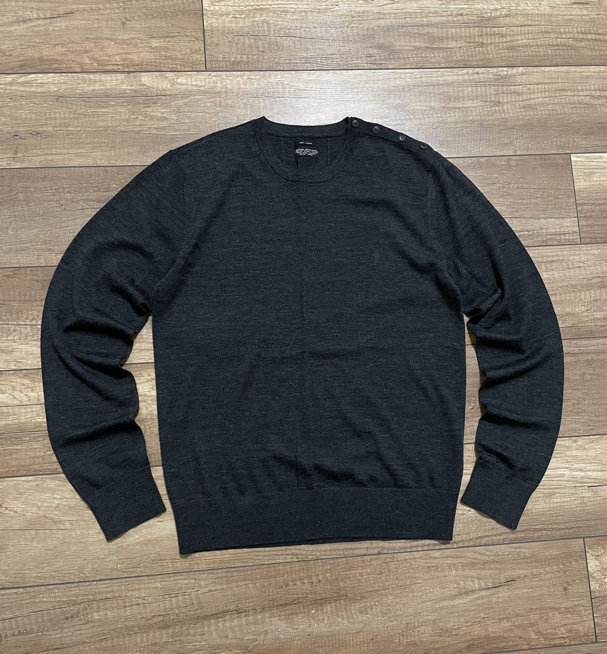 Allsaints AllSaints Merino Wool Crewneck Sweater Size US L / EU 52-54 / 3 - 2 Thumbnail