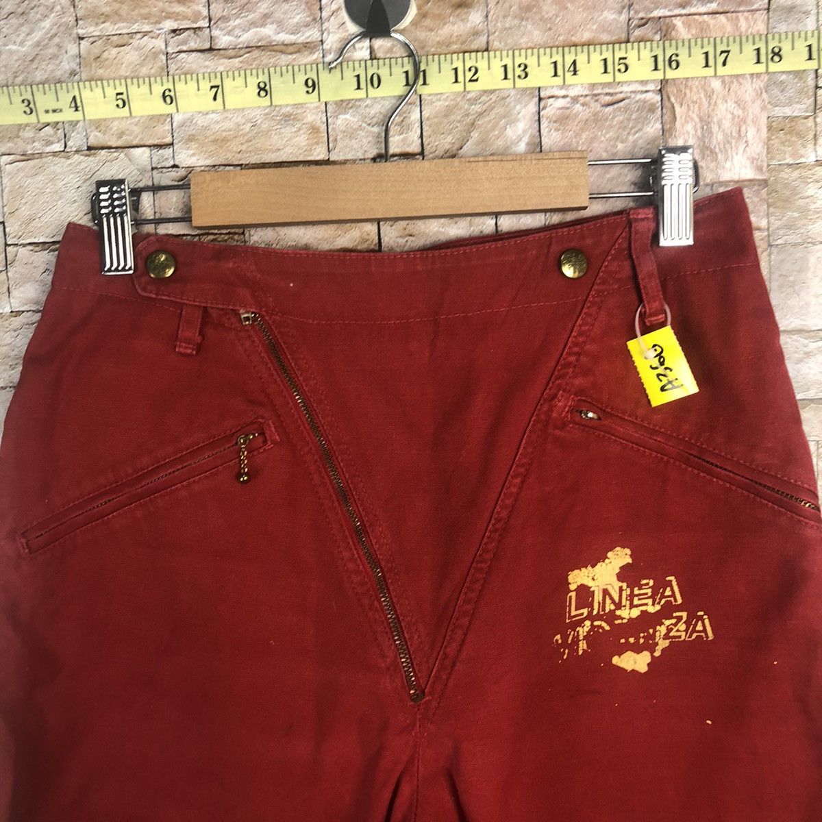 Japanese Brand × Vintage RARE Linea Vicenza vintage Red Pants #A366 Size 25" / US 0 / IT 36 - 10 Thumbnail
