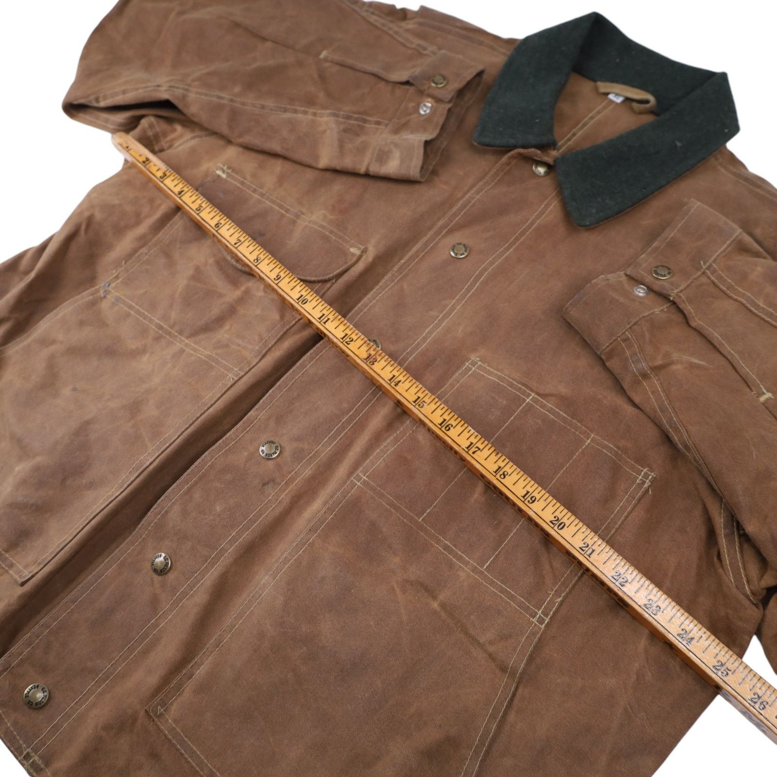 Filson × Vintage Vintage Filson 620 Tin Cloth Waxed Canvas Cruiser Jacket Size US XL / EU 56 / 4 - 10 Thumbnail