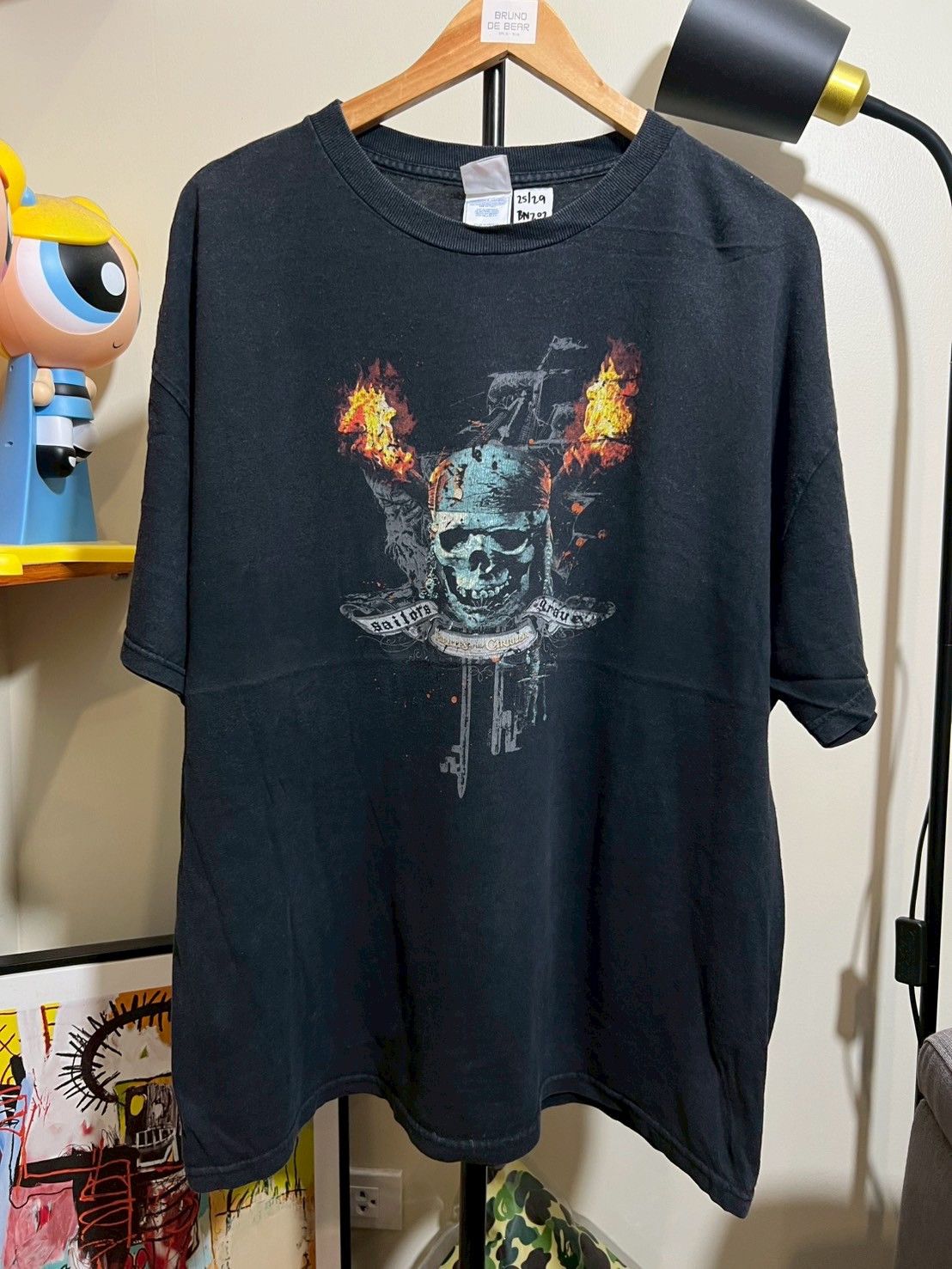Vintage Vintage Pirates Of The Caribbean shirt movie bnz02 Size US XL / EU 56 / 4 - 3 Thumbnail