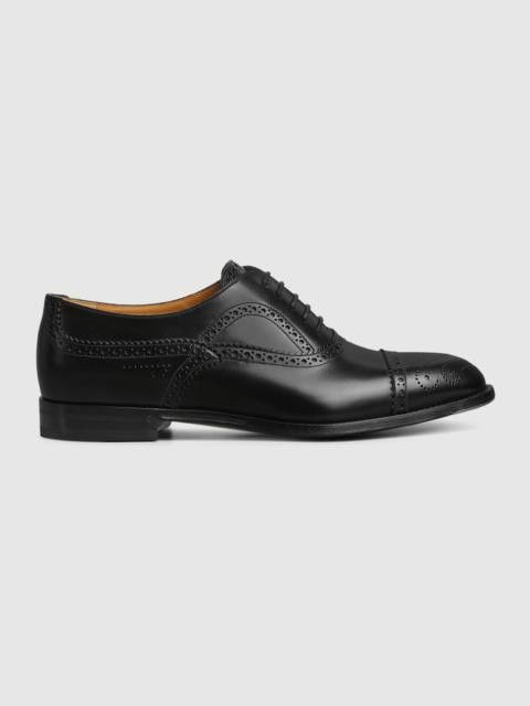 Gucci o1s1wg110425 Men's Lace Up Shoes in Black Size US 9.5 / EU 42-43 - 1 Preview