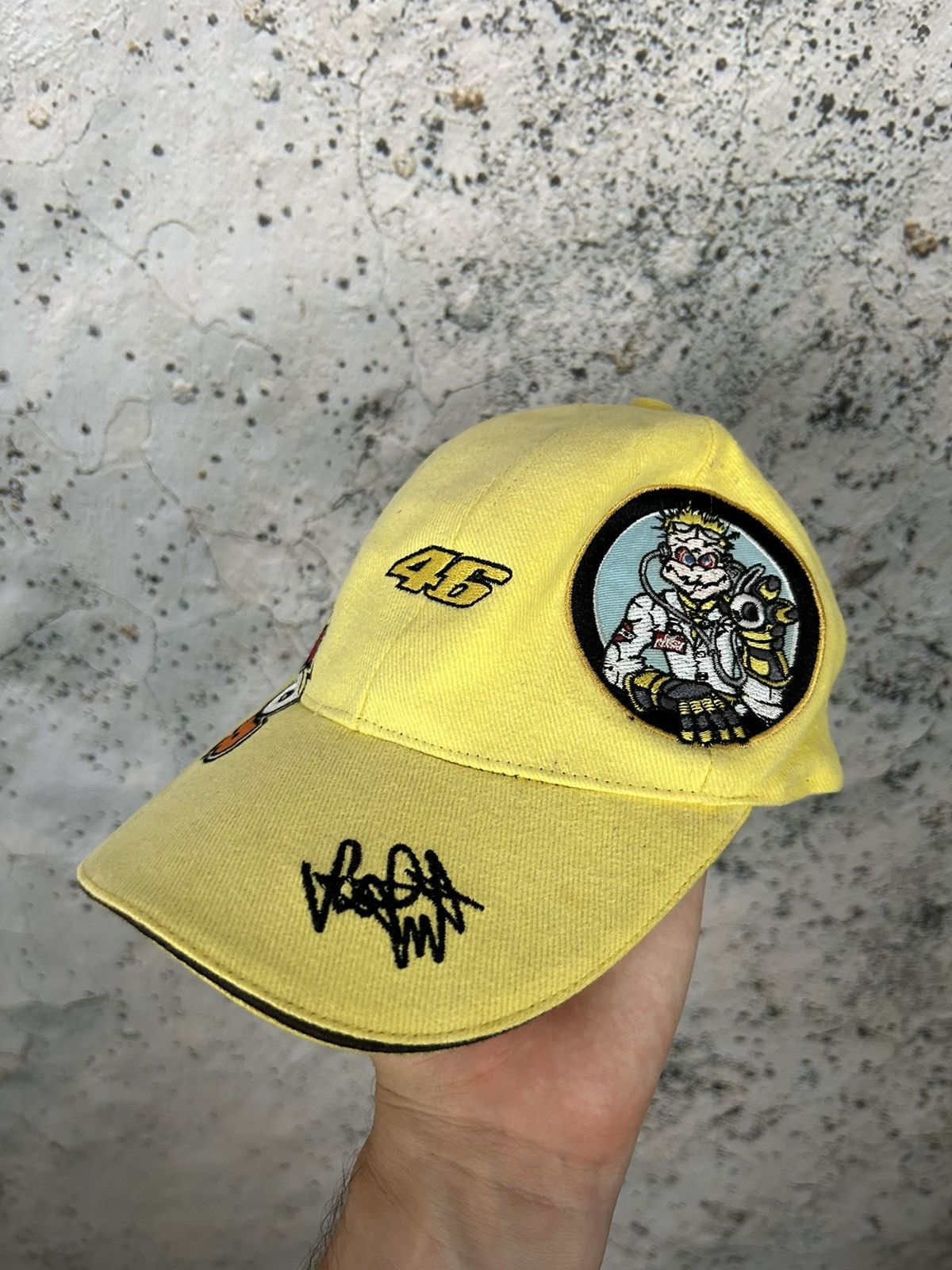 Vintage Vintage Valentino Rossi The Doctor Moto GP Racing Hat 90s Size ONE SIZE - 1 Thumbnail