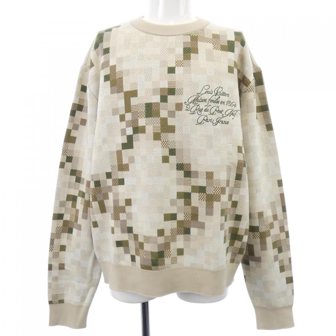 Louis Vuitton Louis Vuitton Louis Vuitton Graphic Crewneck Knit Textile Tops HSN29WAUR DUTY FREE for USA Size ONE SIZE - 1 Thumbnail