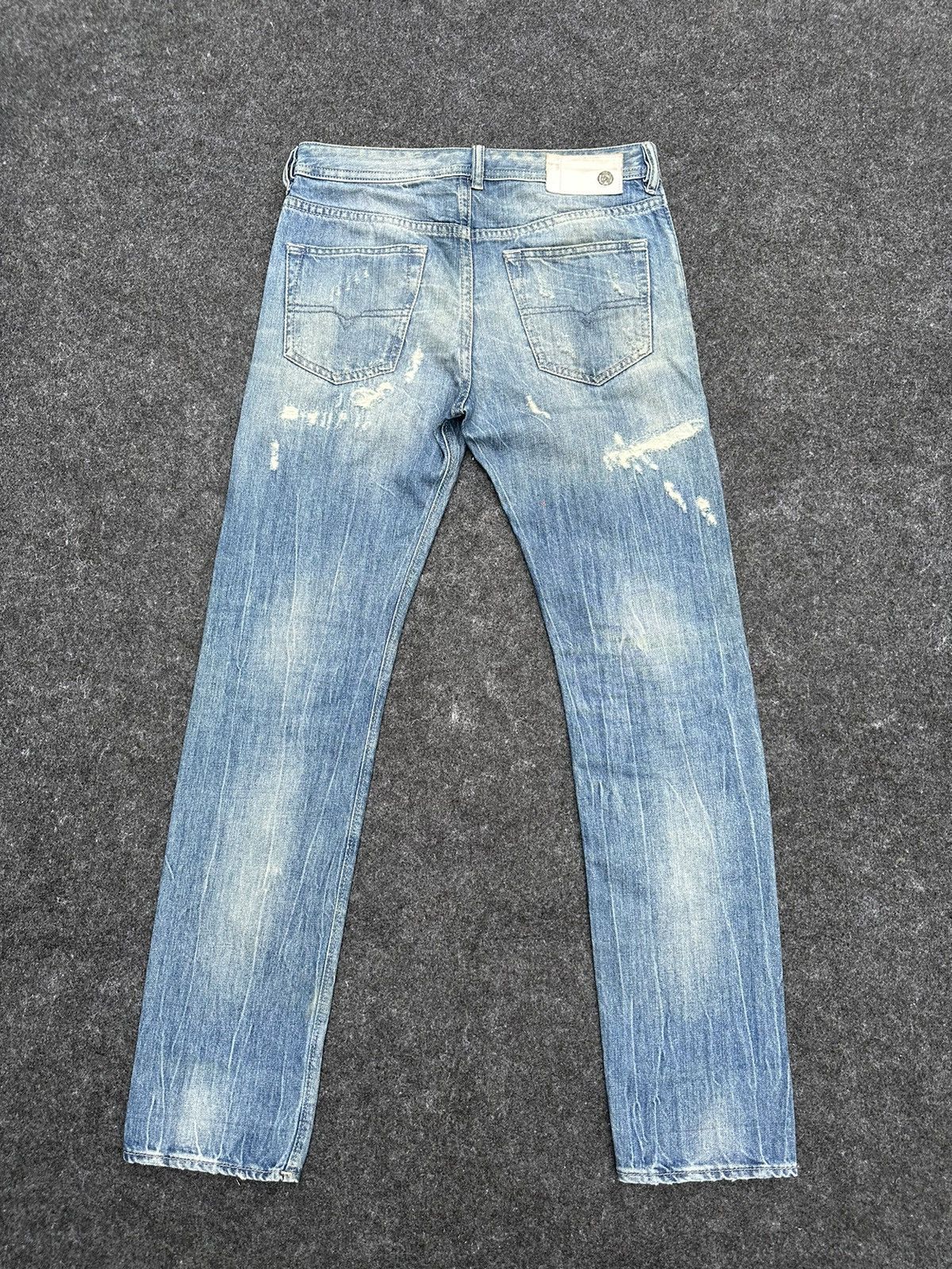 Diesel Diesel Buster Thrashed Distressed Design Denim 29x32 D70 Size US 29 - 3 Thumbnail