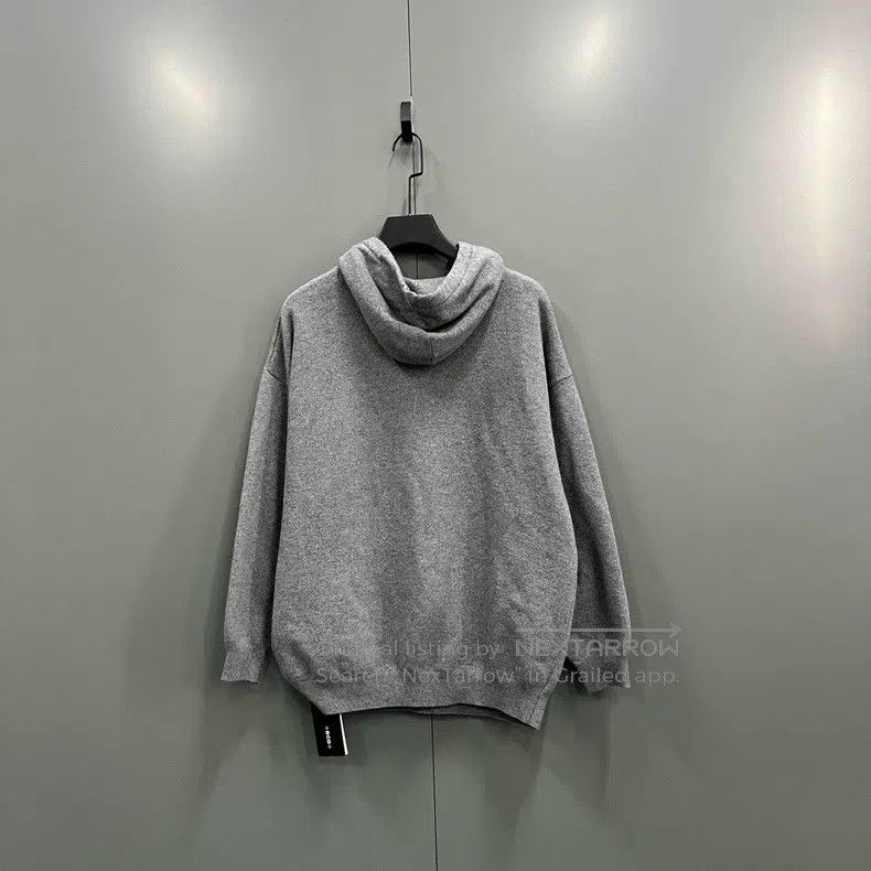 Balenciaga Balenciaga Gray double-hook embroidery knitted hoodie Size US S / EU 44-46 / 1 - 2 Thumbnail