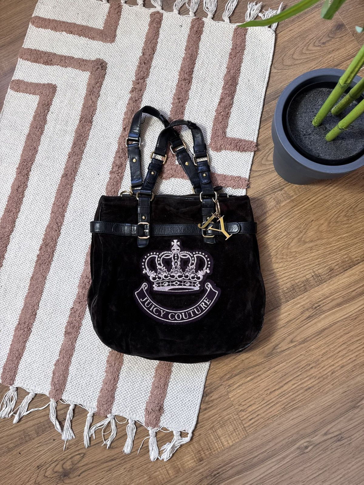 Juicy Couture × Vintage VINTAGE VELOUR JUICY COUTURE 2000s SHOPPER BAG Size ONE SIZE - 1 Thumbnail