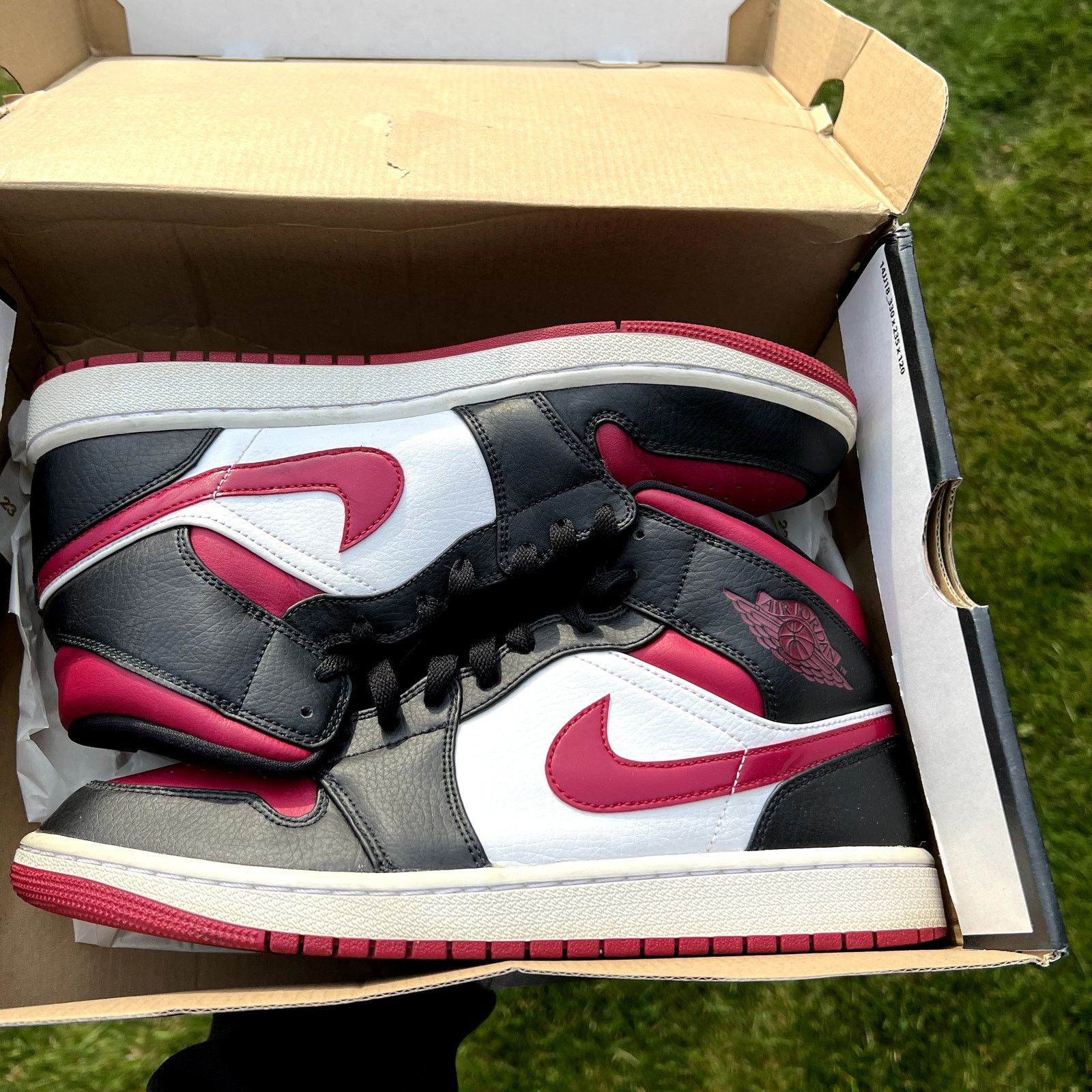 Jordan Brand × Nike Size 10 - Air Jordan 1 Mid Noble Red Men's Shoes - Ships Now Size US 10 / EU 43 - 9 Thumbnail