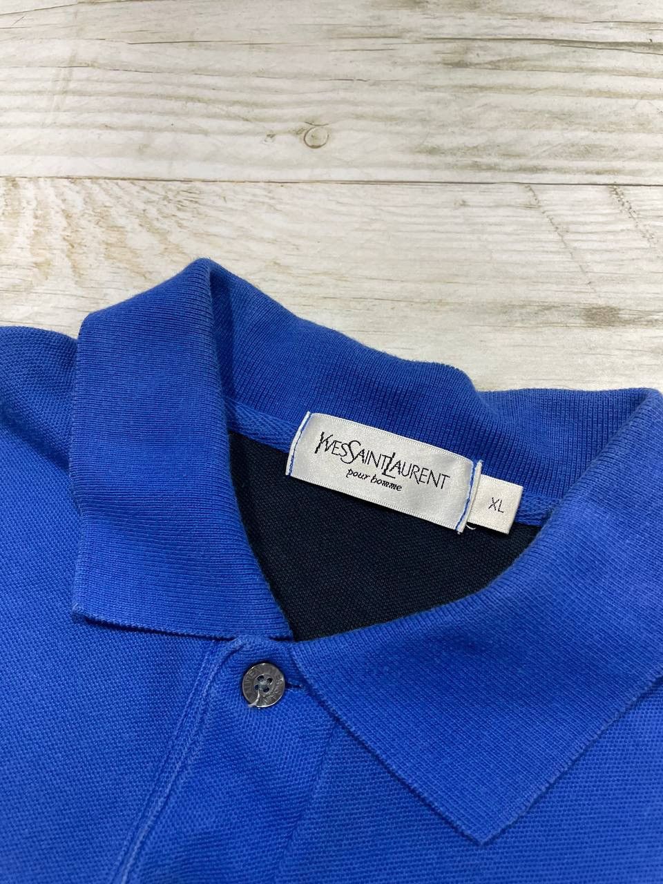 Yves Saint Laurent Vintage Yves Saint Laurent Polo Shirt Big Logo YSL Size US XL / EU 56 / 4 - 7 Thumbnail
