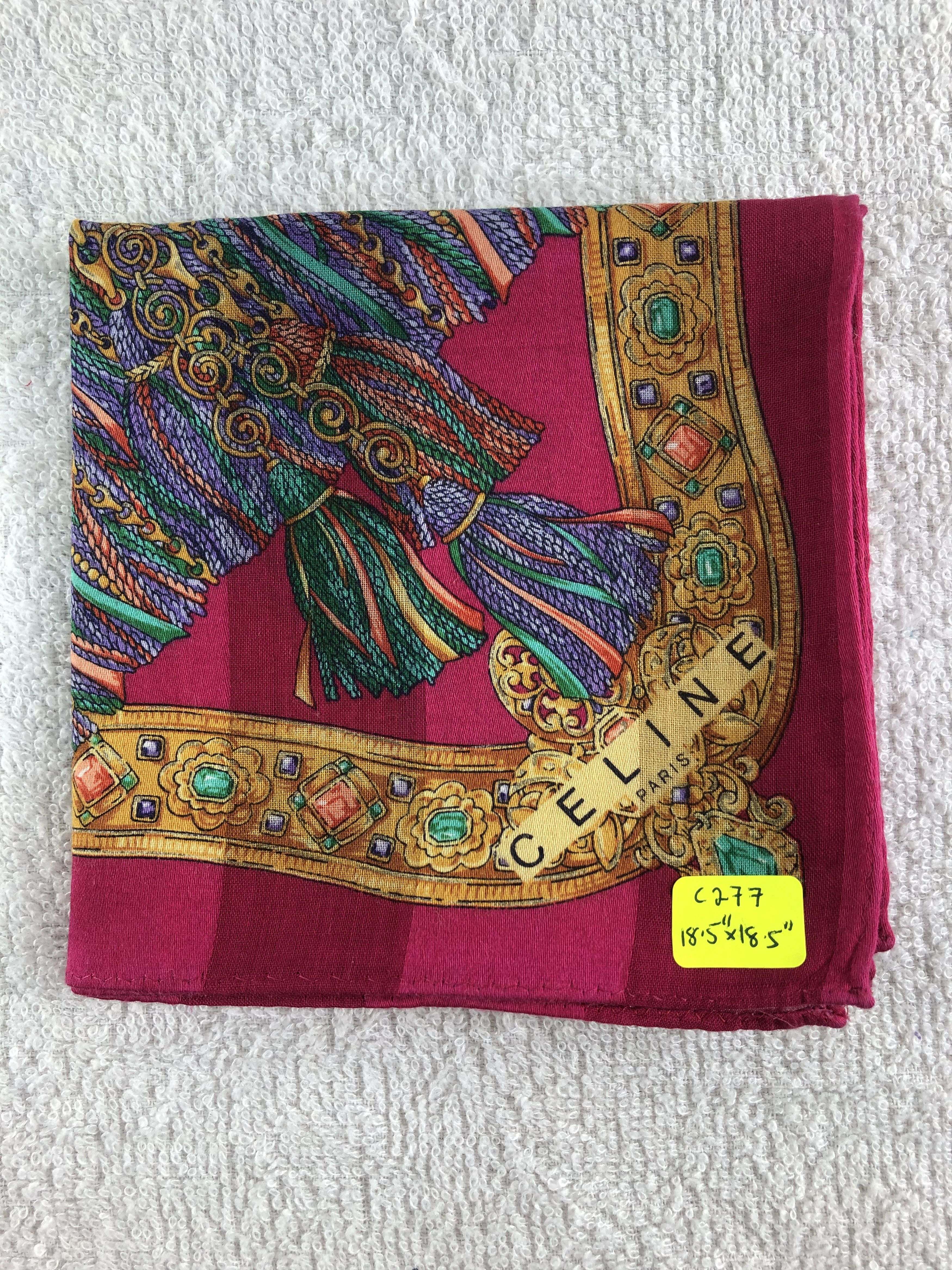 Celine Celine Handkerchief / Bandana / Neckerchief C277 Size ONE SIZE - 6 Thumbnail