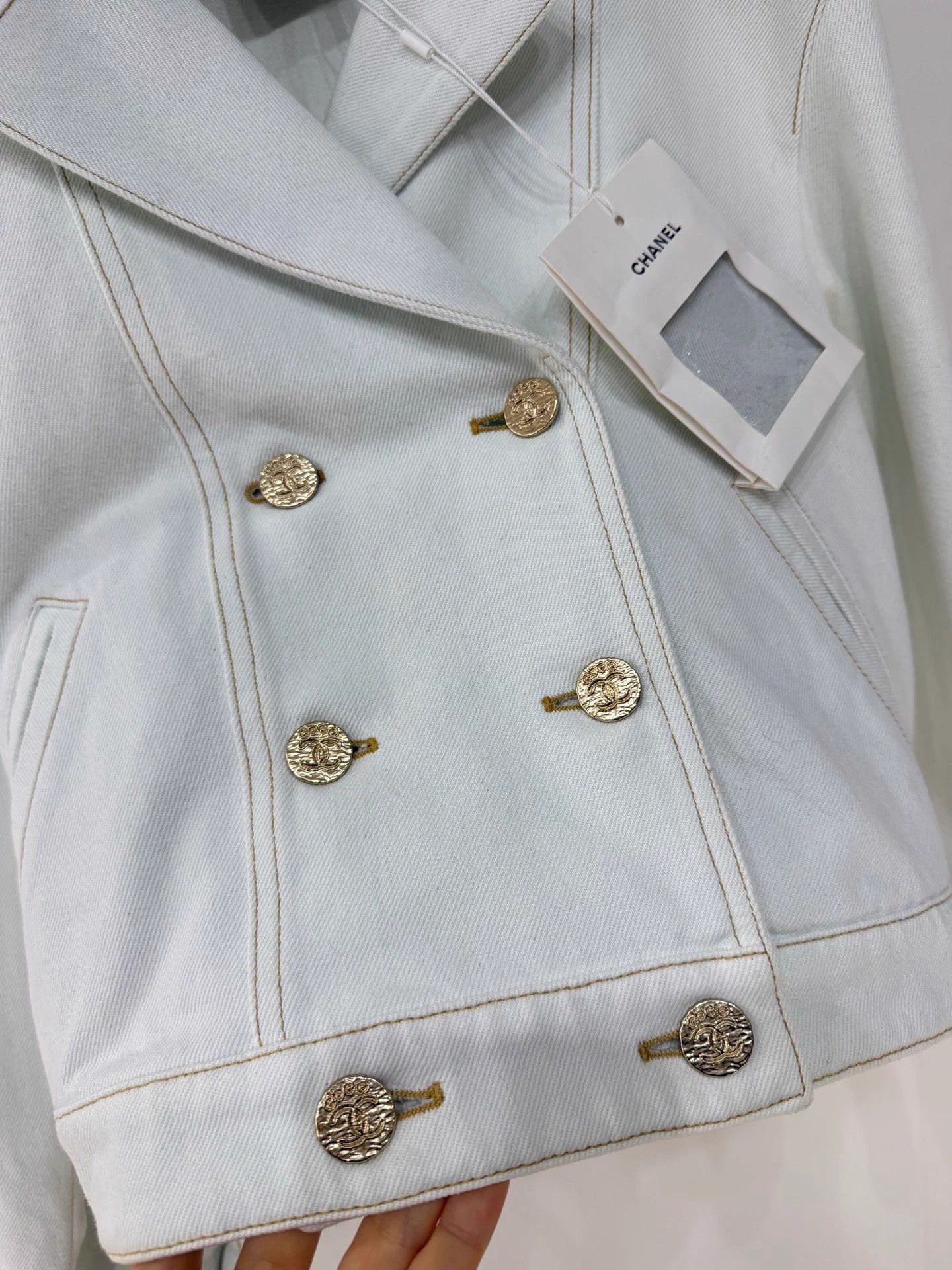Chanel Chanel 24M Beach Double Breasted Denim Jkt FR34 New Size XS / US 0-2 / IT 36-38 - 3 Thumbnail