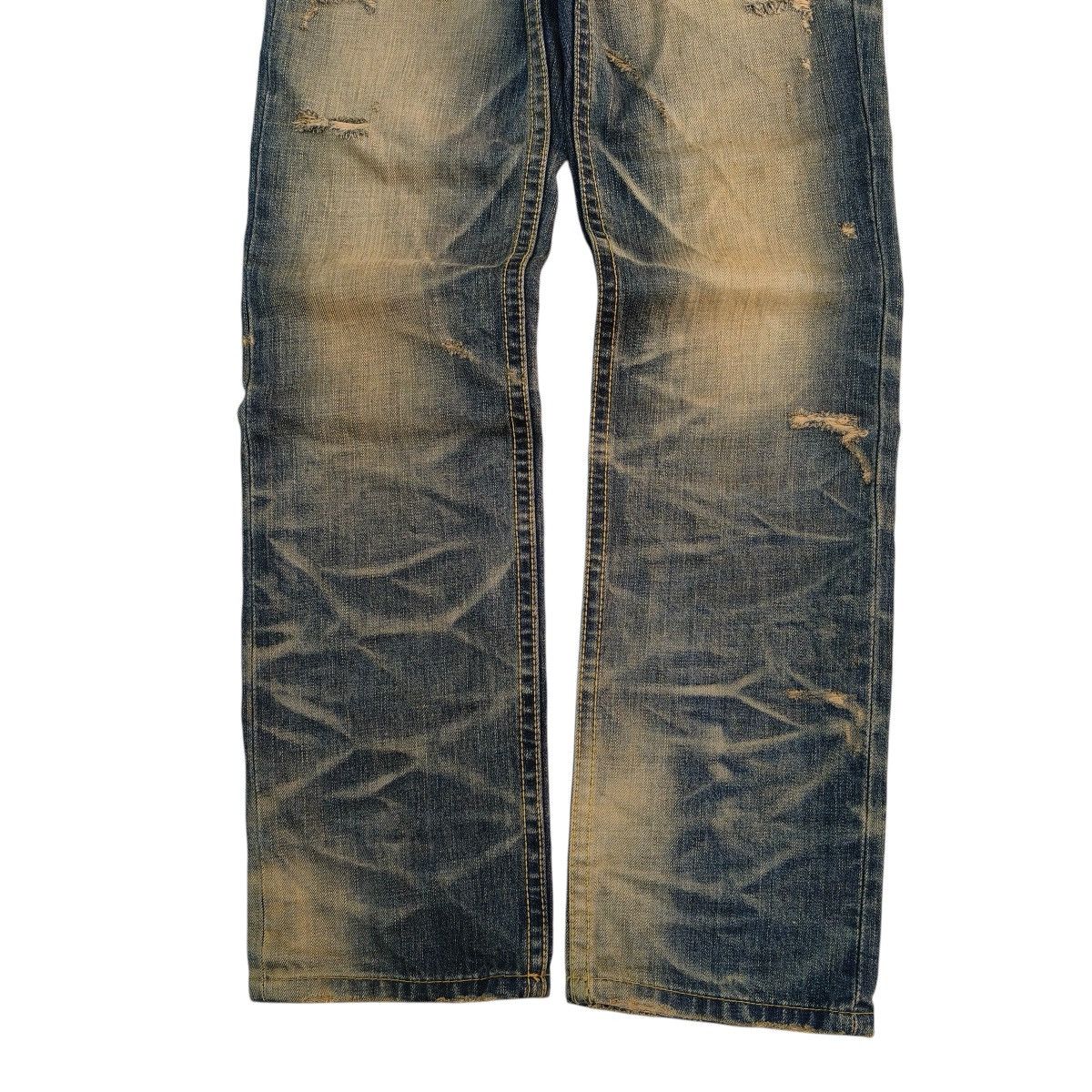 Japanese Brand Vintage Japanese Lolita Jeans Mud Wash Distressed Denim Size US 28 / EU 44 - 6 Thumbnail