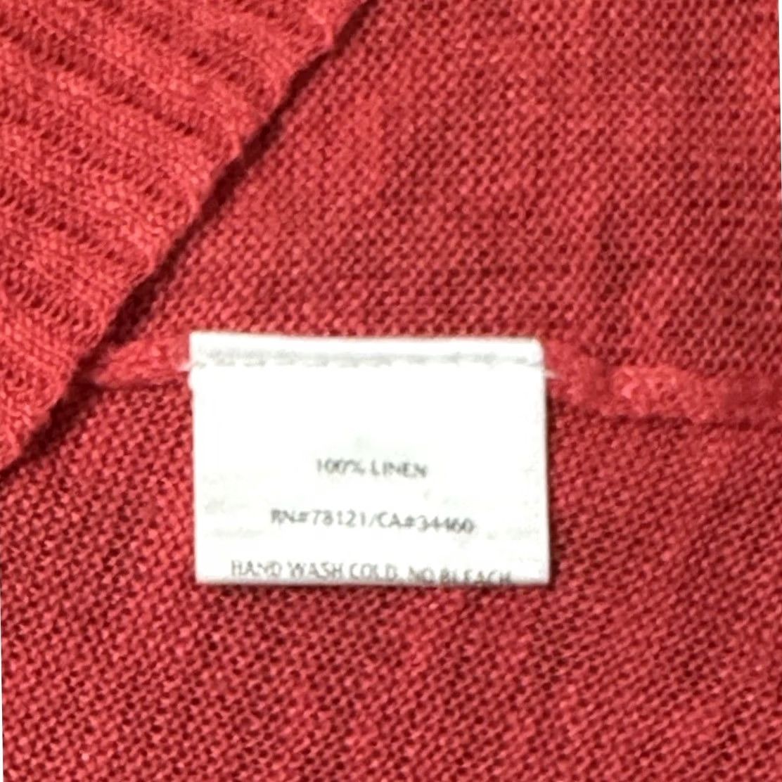 Eileen Fisher Eileen Fisher Cardigan Womens M Pink Linen Salmon Open Front Sleeve Women Size M / US 6-8 / IT 42-44 - 7 Thumbnail