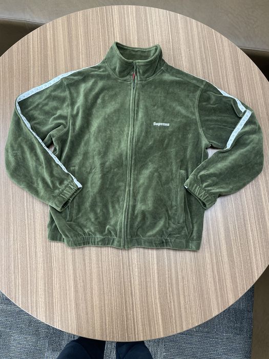 Supreme Supreme Studded Velour Track Jacket | Grailed