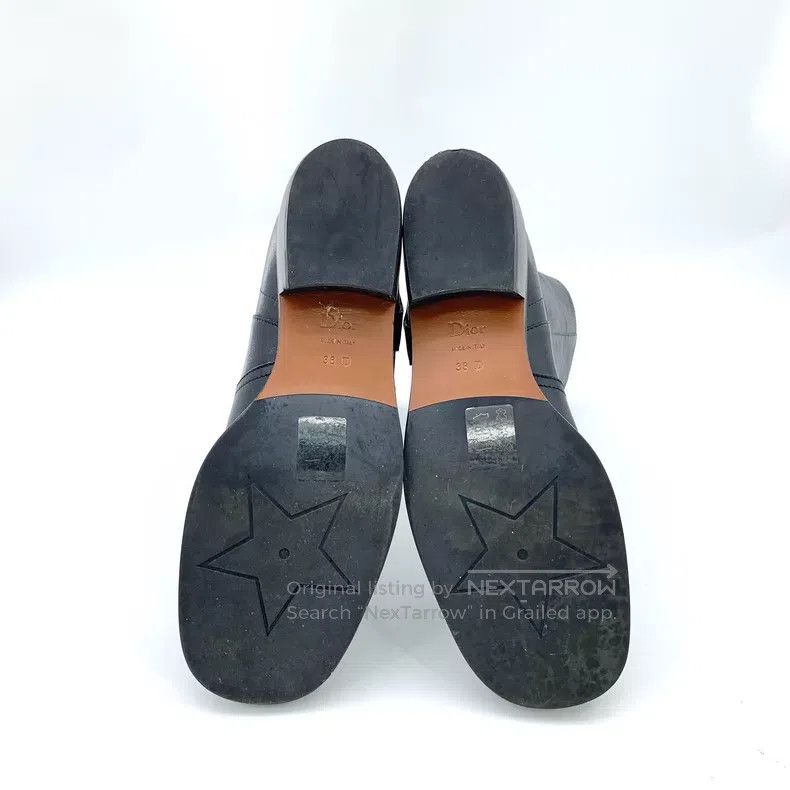 Dior Dior Black leather round toe hidden buckle design casual f Size US 7.5 / IT 37.5 - 5 Thumbnail
