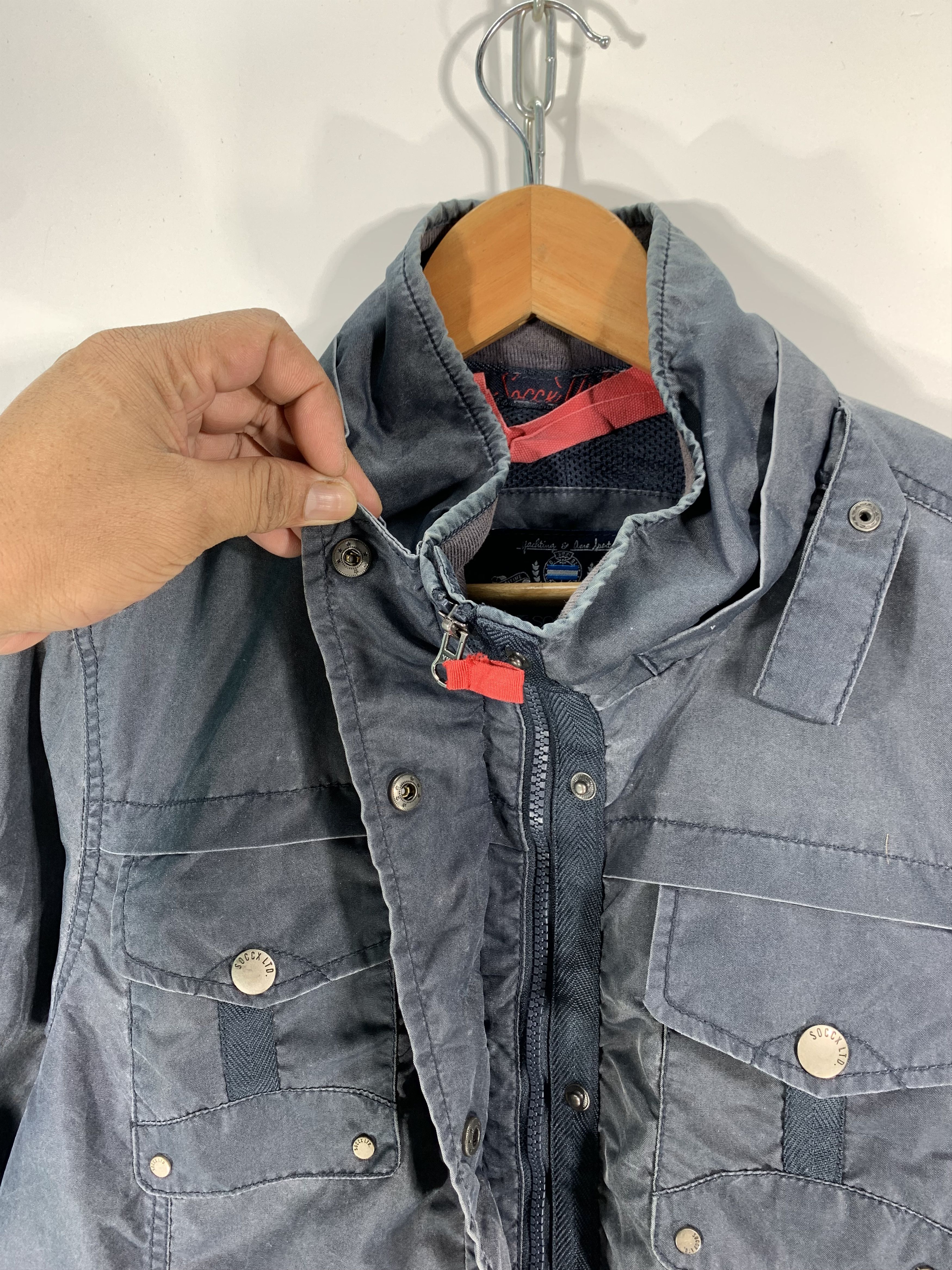 Japanese Brand × Vintage ⚡️Vintage Soccx Blue Parka Rare Design Size US M / EU 48-50 / 2 - 10 Thumbnail