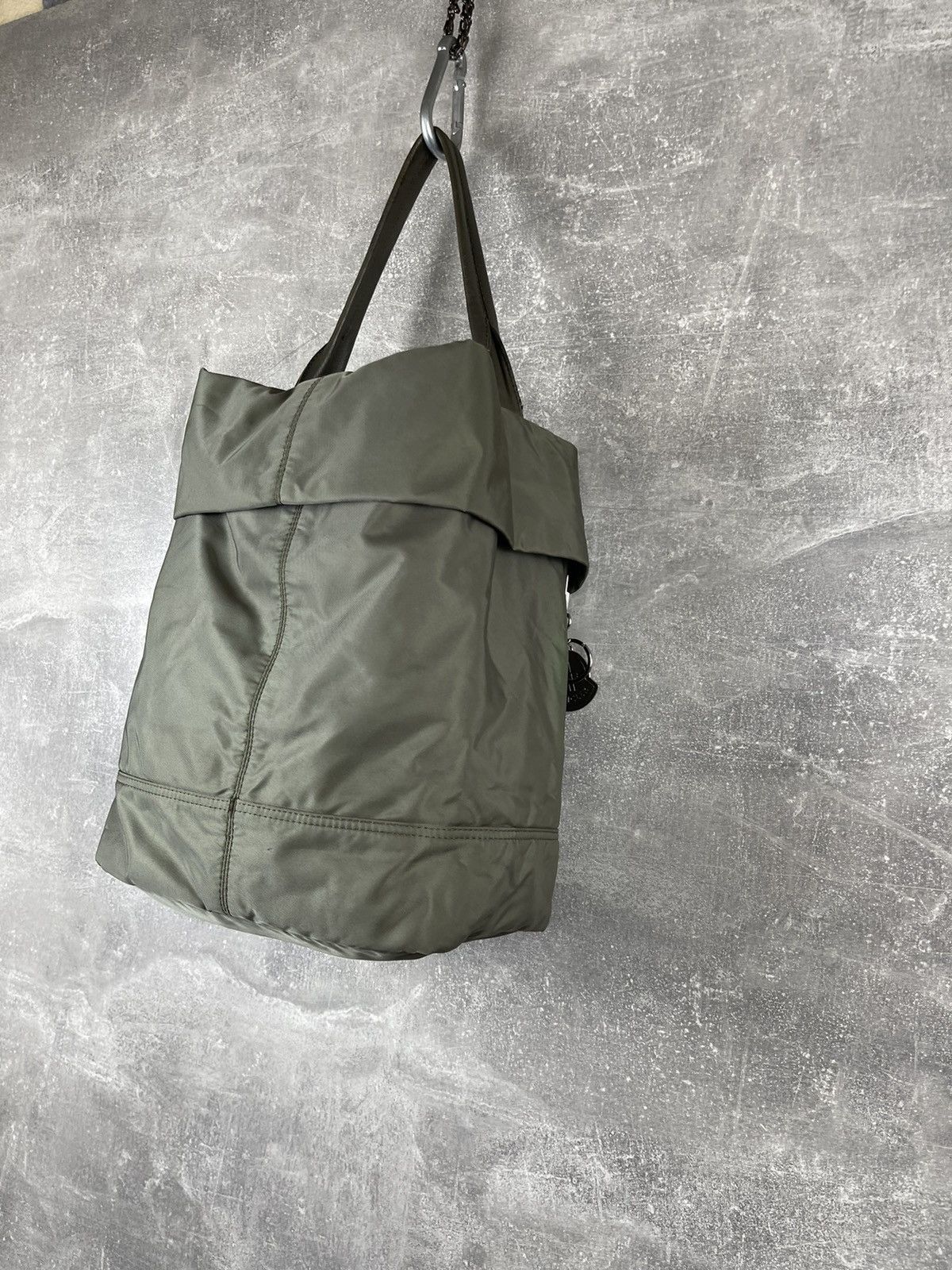 Moncler × Vintage Moncler "à Porter" Green Nylon Convertible Backpack Tote Bag Size ONE SIZE - 10 Thumbnail