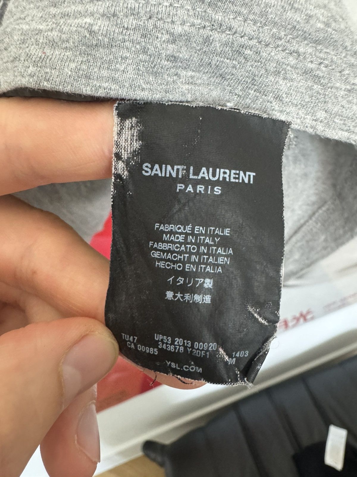 Hedi Slimane × Saint Laurent Paris Saint Laurent Paris Tee SLP Hedi Slimane Snake YSL Print Size US M / EU 48-50 / 2 - 4 Thumbnail
