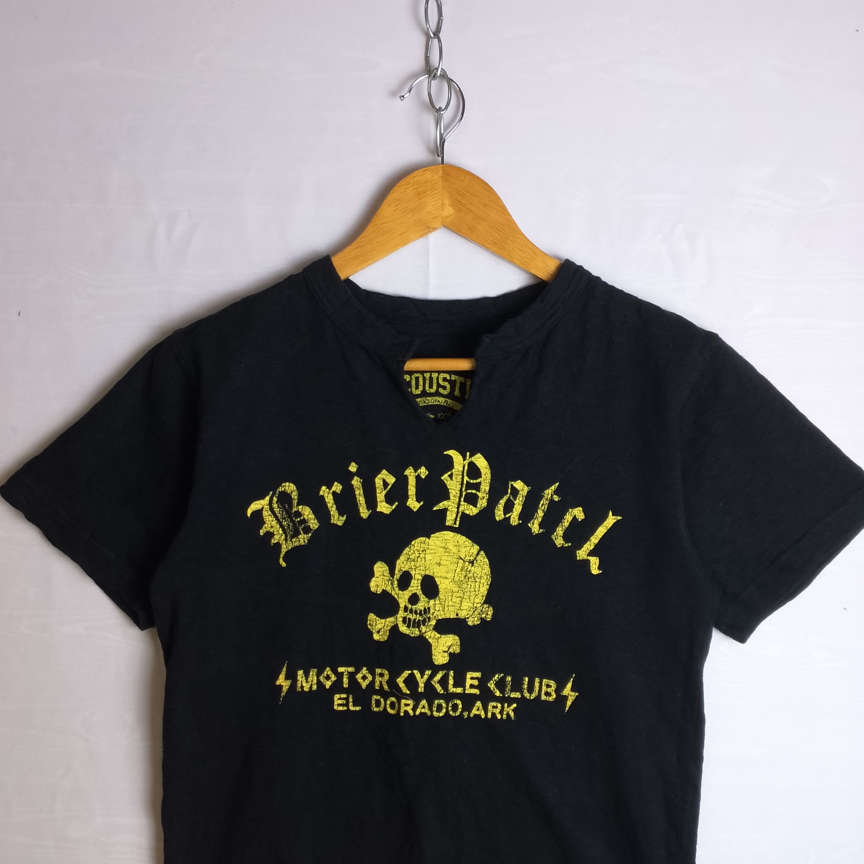 Beauty Beast Acoustic Brier Patch Motorcycle Club Skull Crossbone Size US S / EU 44-46 / 1 - 2 Thumbnail