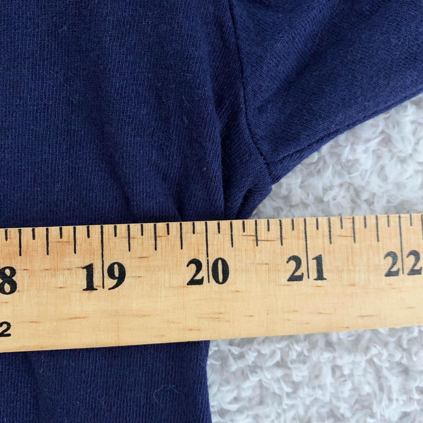 Fruit Of The Loom VINTAGE Fruit of the Loom Navy Pocket Shirt Mens M/L Single Stitch 90s Shirt Mens Vintage Navy Pocket Size US M / EU 48-50 / 2 - 5 Thumbnail