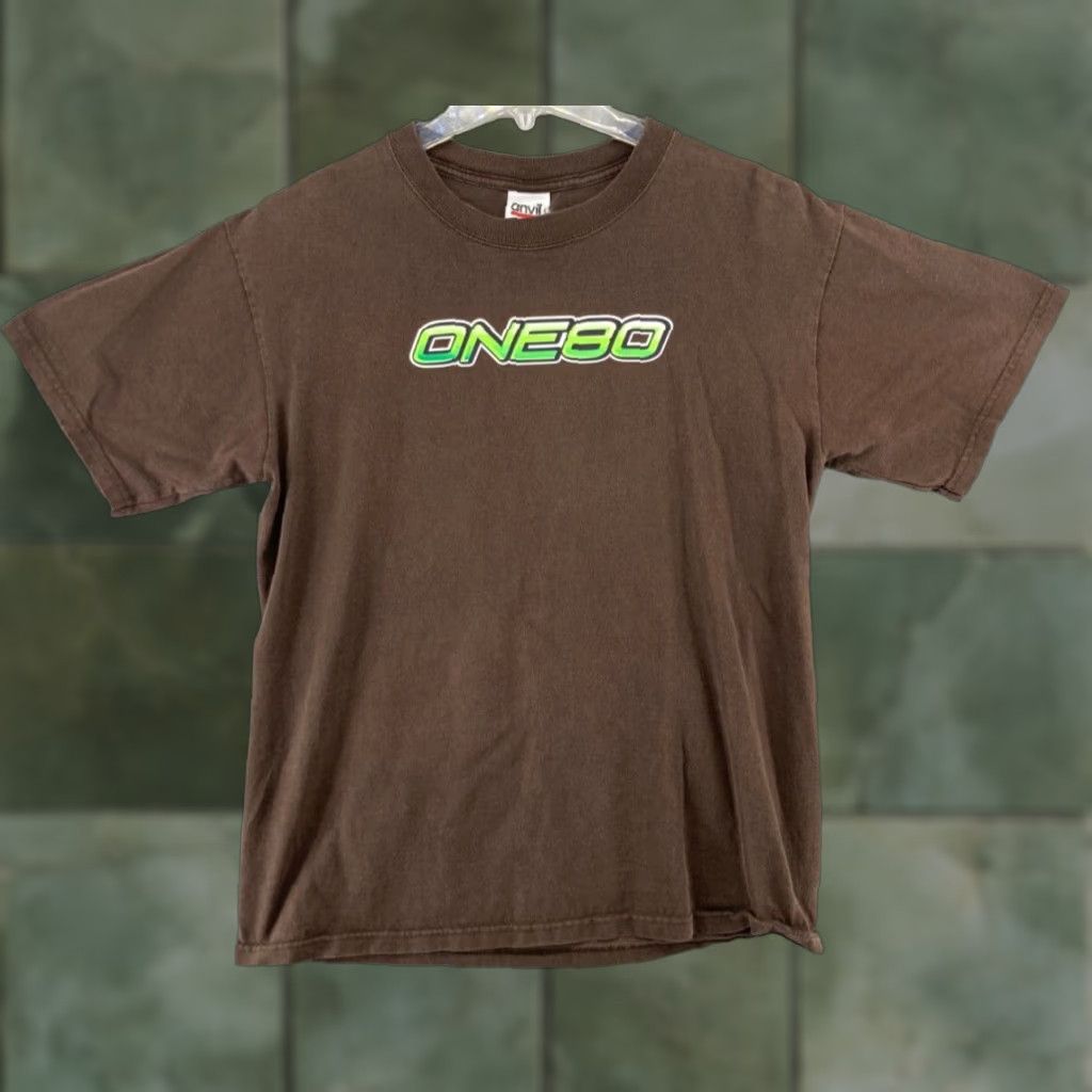 Anvil Nike Shirt Men TShirt M Brown One80 Anvil Graphic Print Crew Neck Short Sleeve Jersey Cotton Vintage? Size US M / EU 48-50 / 2 - 1 Thumbnail
