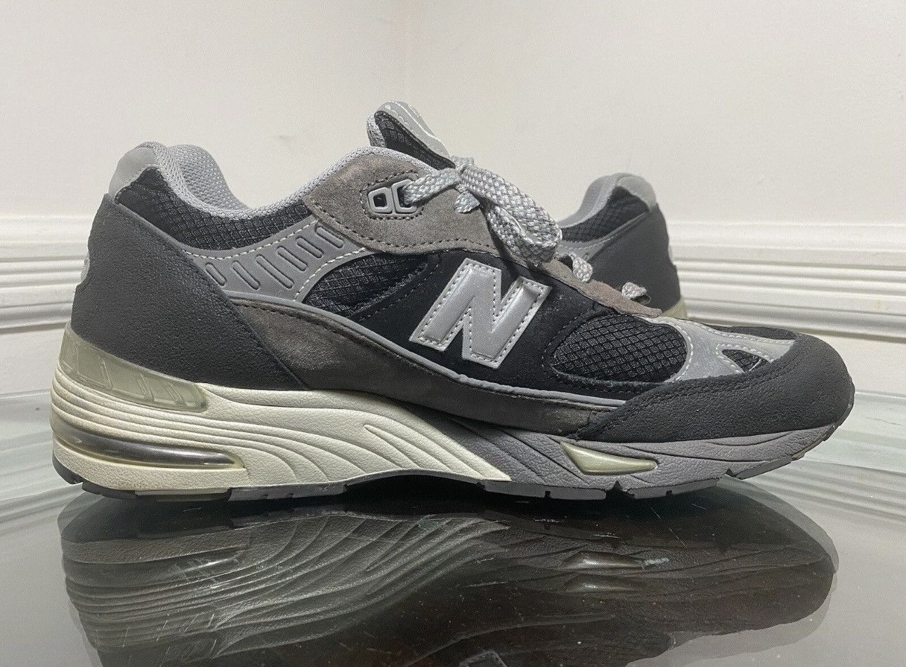 New Balance × Slam Jam New Balance Slam Jam 991 Made In England Black Grey Size 10 Size US 10 / EU 43 - 4 Thumbnail