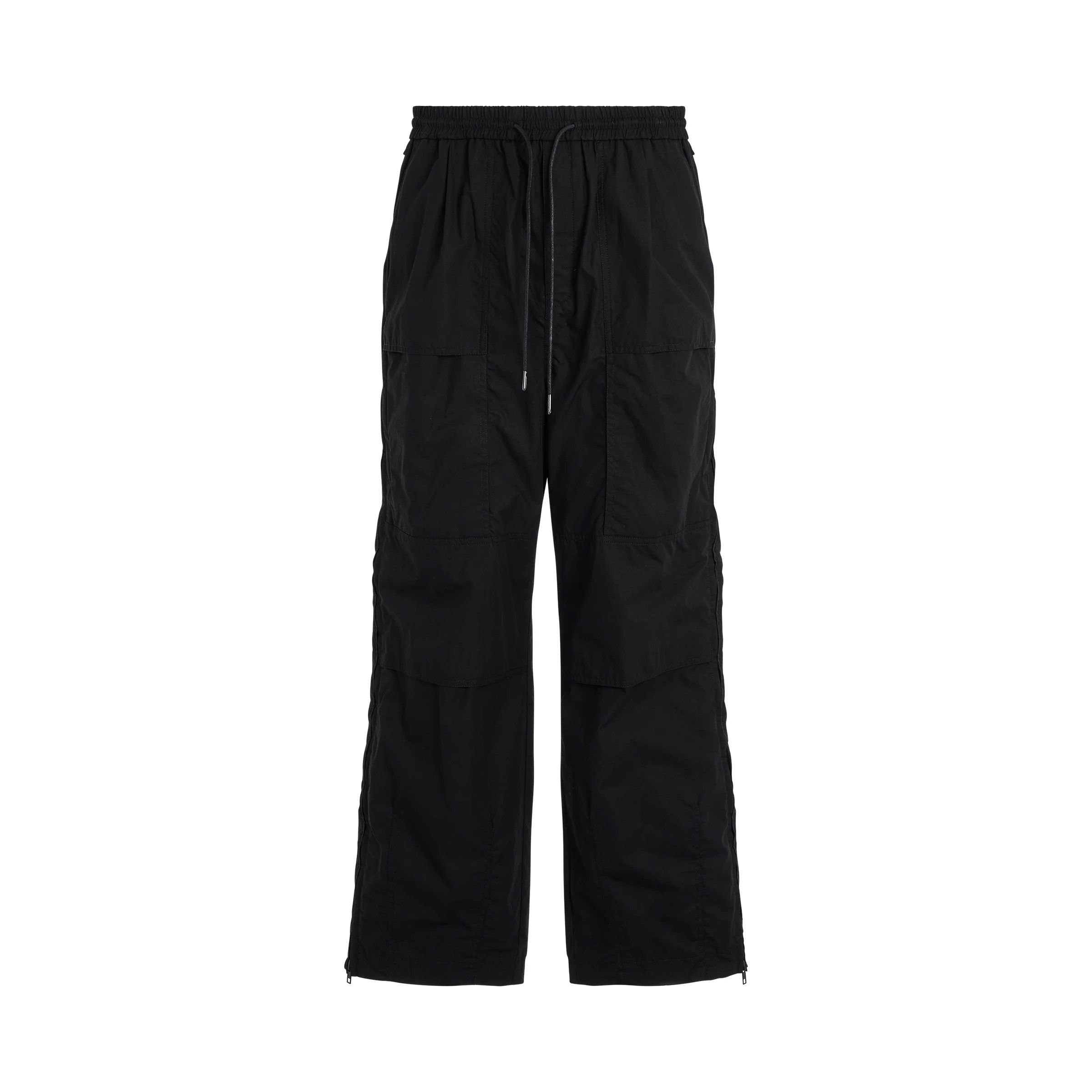 o1mris0824 Side Zipper Pants in Black