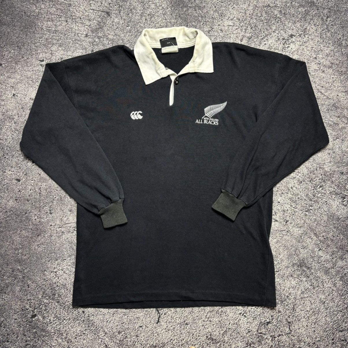 Canterbury of New Zealand Rare Vintage Shirt Ruby All Blacks 90s Long Sleeve Size US XL / EU 56 / 4 - 1 Thumbnail