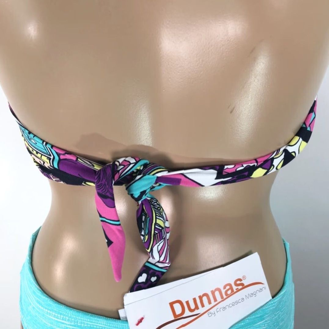 Magnanni Dunnas By Francesca Magnani Bikini Adult Small Blue Abstract Strapless Womens Size ONE SIZE - 6 Thumbnail