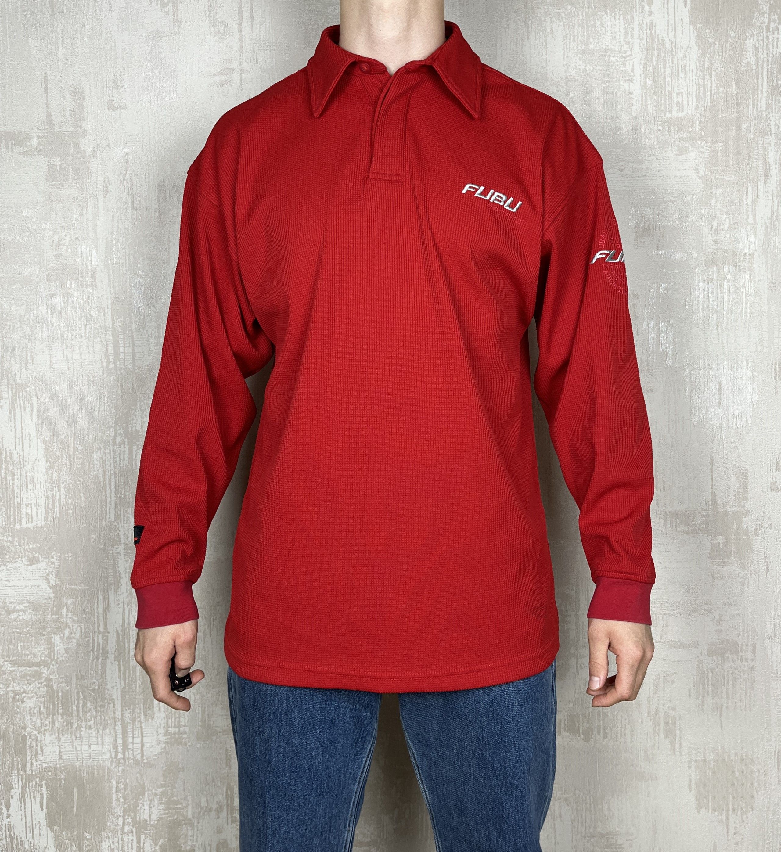 Fubu Vintage FUBU Sports Polo Rugby Shirt Long Sleeve Size US L / EU 52-54 / 3 - 7 Thumbnail