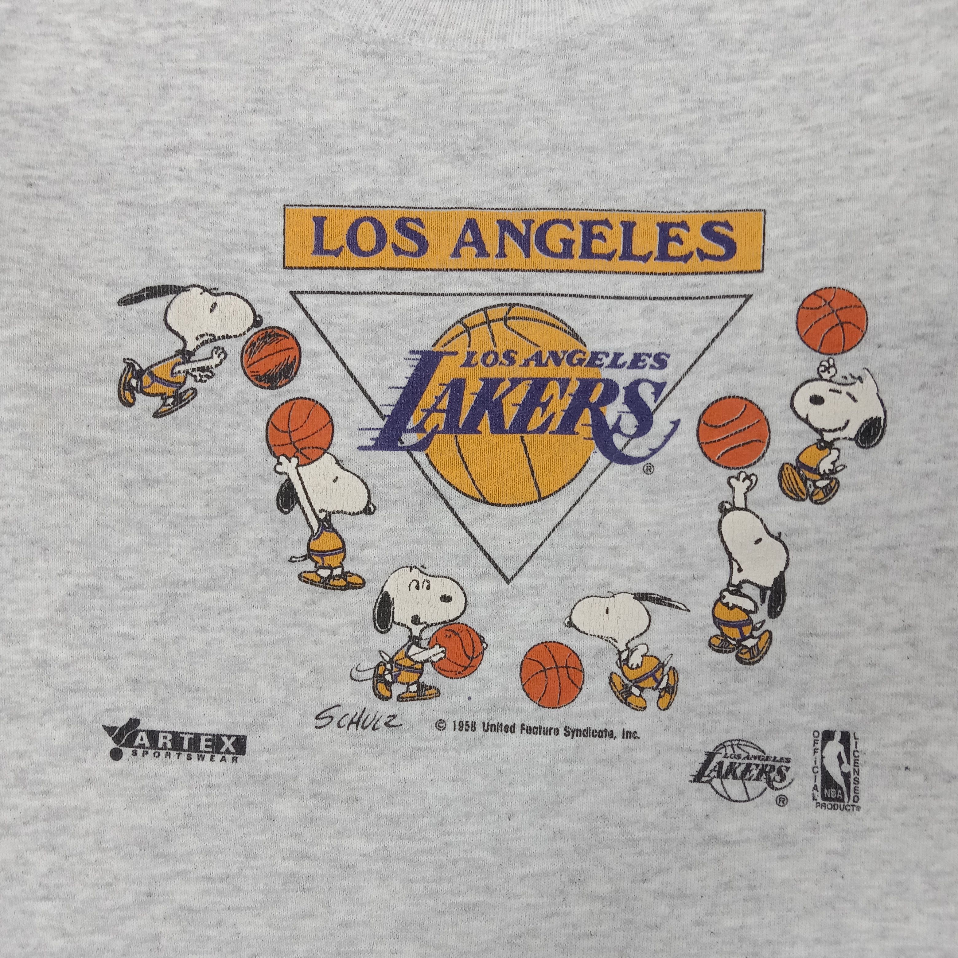 NBA 90's Los Angeles Lakers X Snoopy Sport Sweatshirt C253N14 Size US XS / EU 42 / 0 - 2 Thumbnail