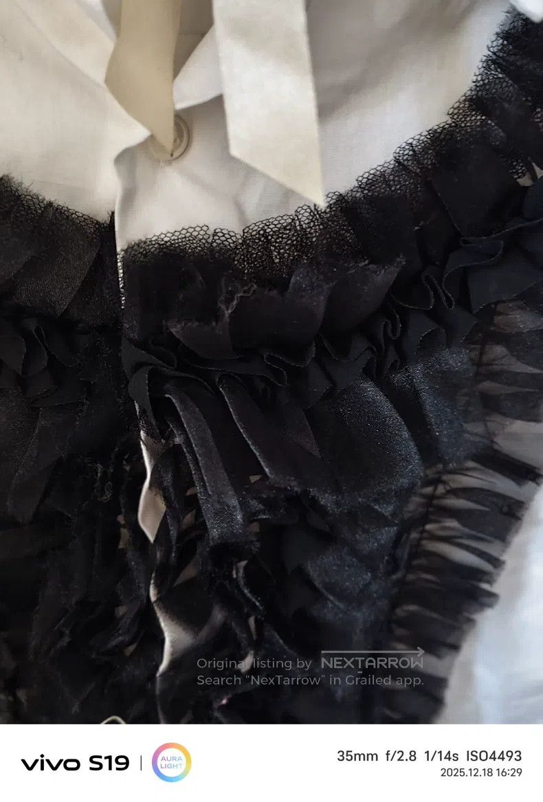 Comme des Garcons Comme Des Garcons Black Pinched Yarn Pleat Decorated Point Size XS / US 0-2 / IT 36-38 - 3 Thumbnail